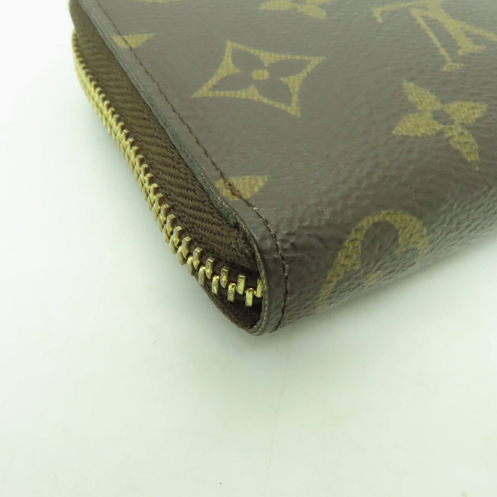 LOUIS VUITTON Monogram Clemence Wallet金扣長錢包啡色/粉紅色