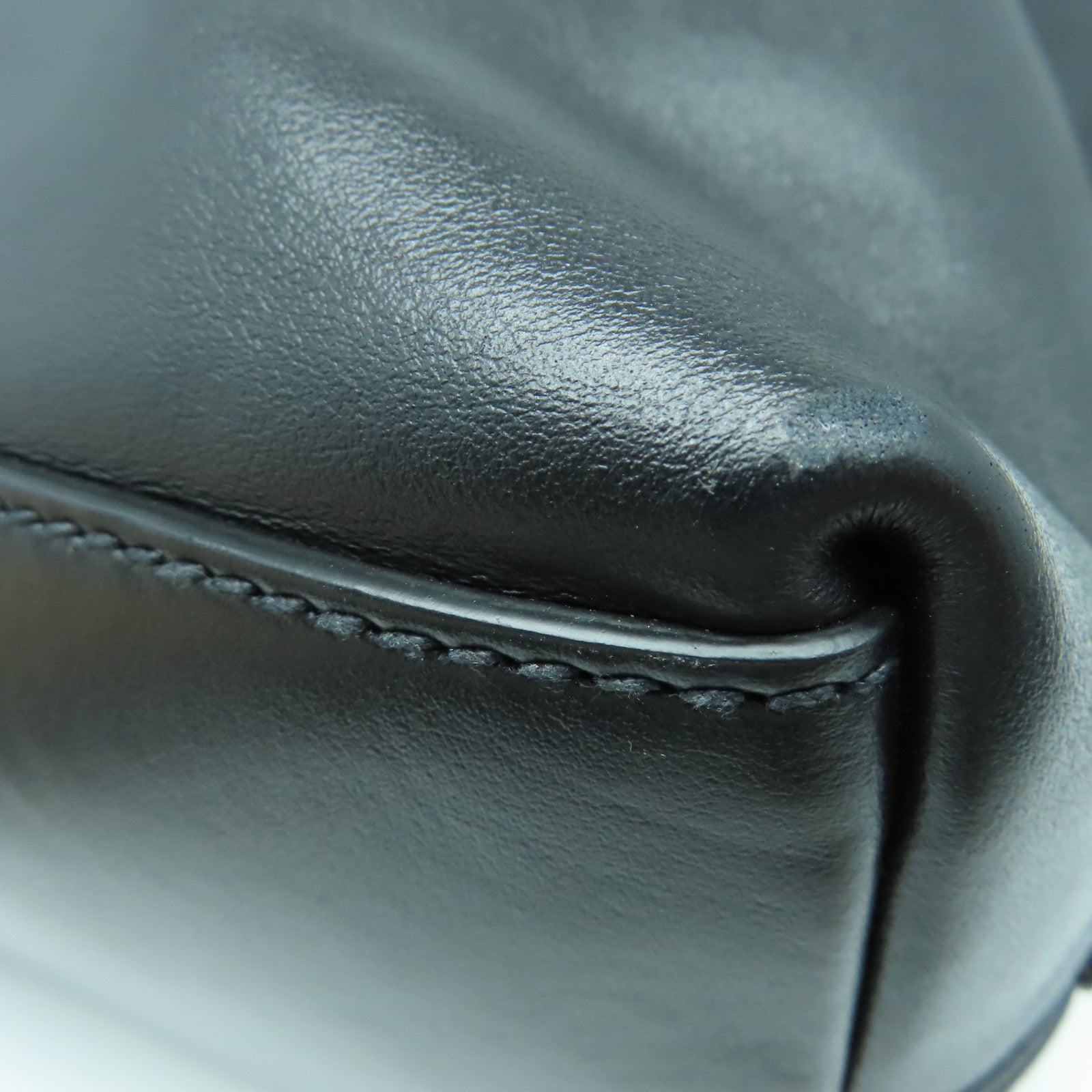PRADA 牛皮皮革2Way Shoulder手挽肩背两用袋黑色