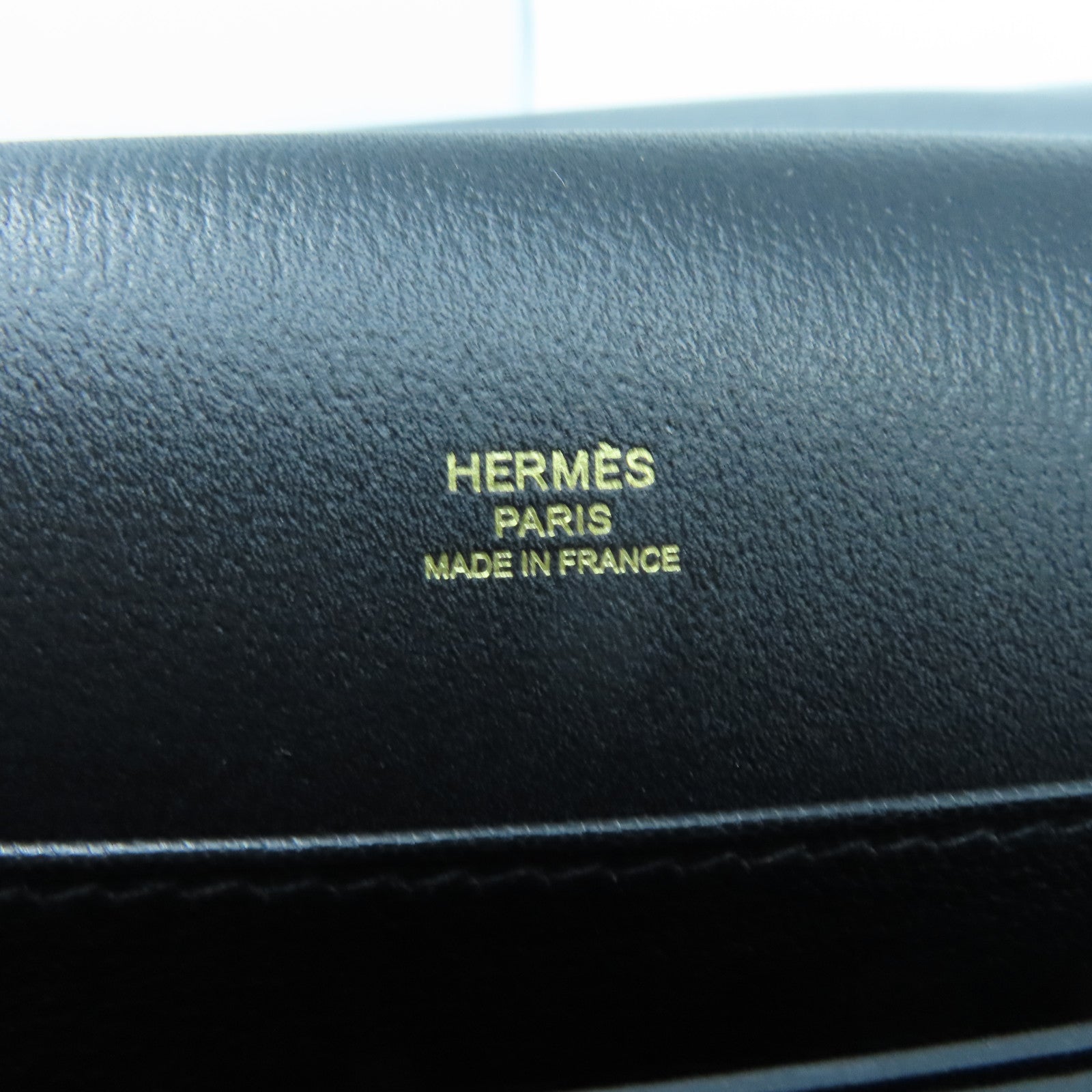 HERMES 【激減優惠】Evercolor皮革Roulis 23金扣肩背袋經典黑色