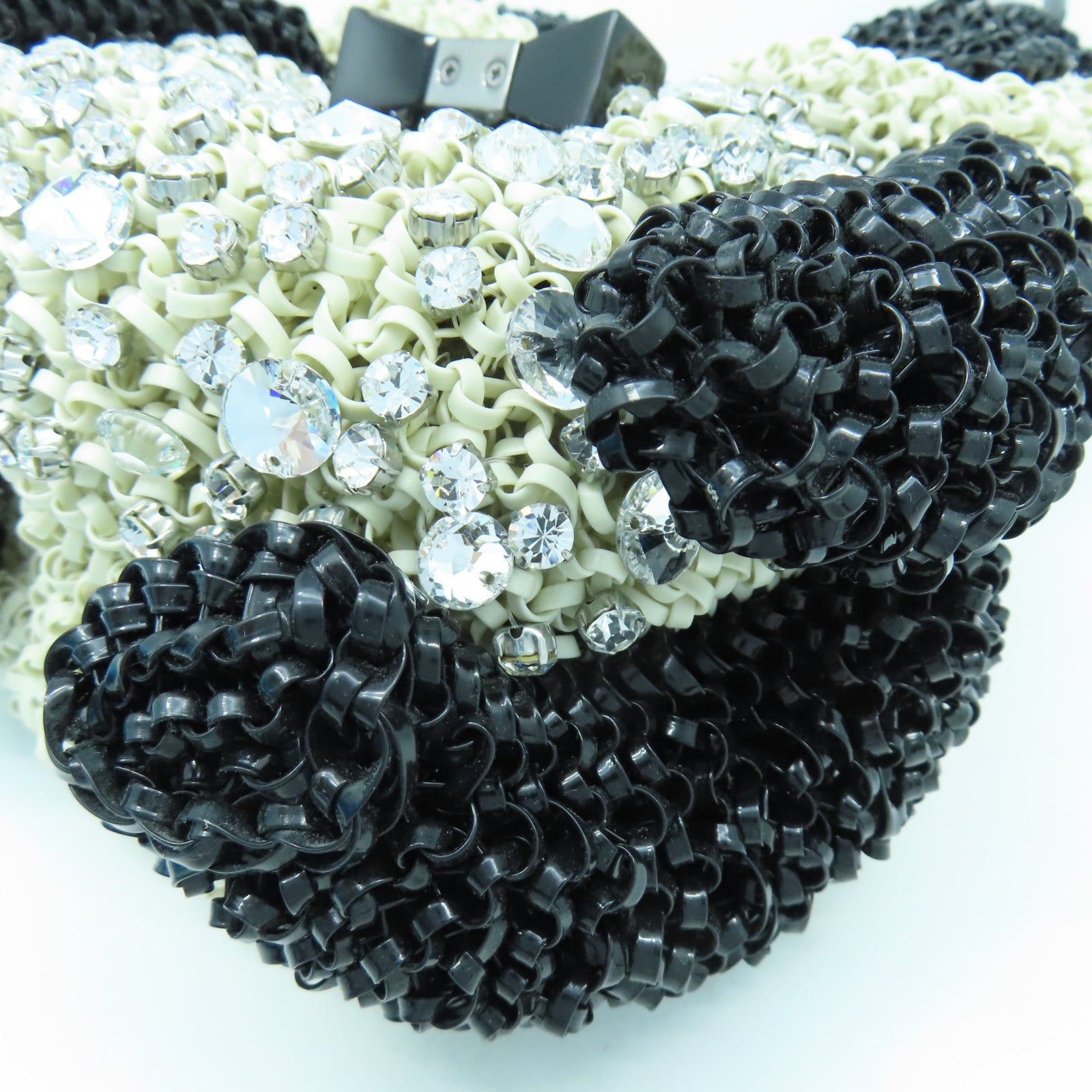 ANTEPRIMA PVC/水晶Panda Hand Bag手挽袋黑色/白色