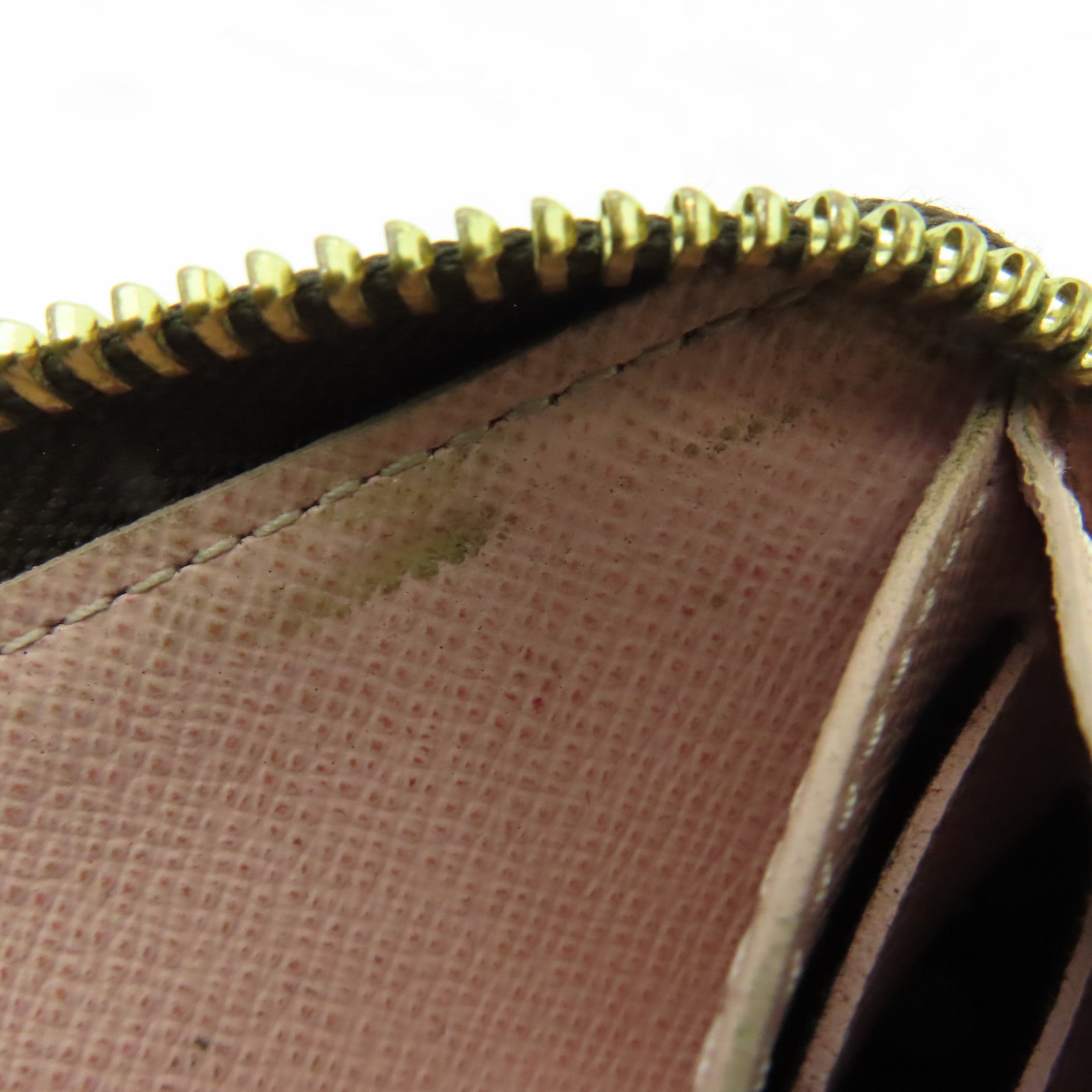 LOUIS VUITTON Monogram Clemence Wallet金扣長錢包啡色/粉紅色
