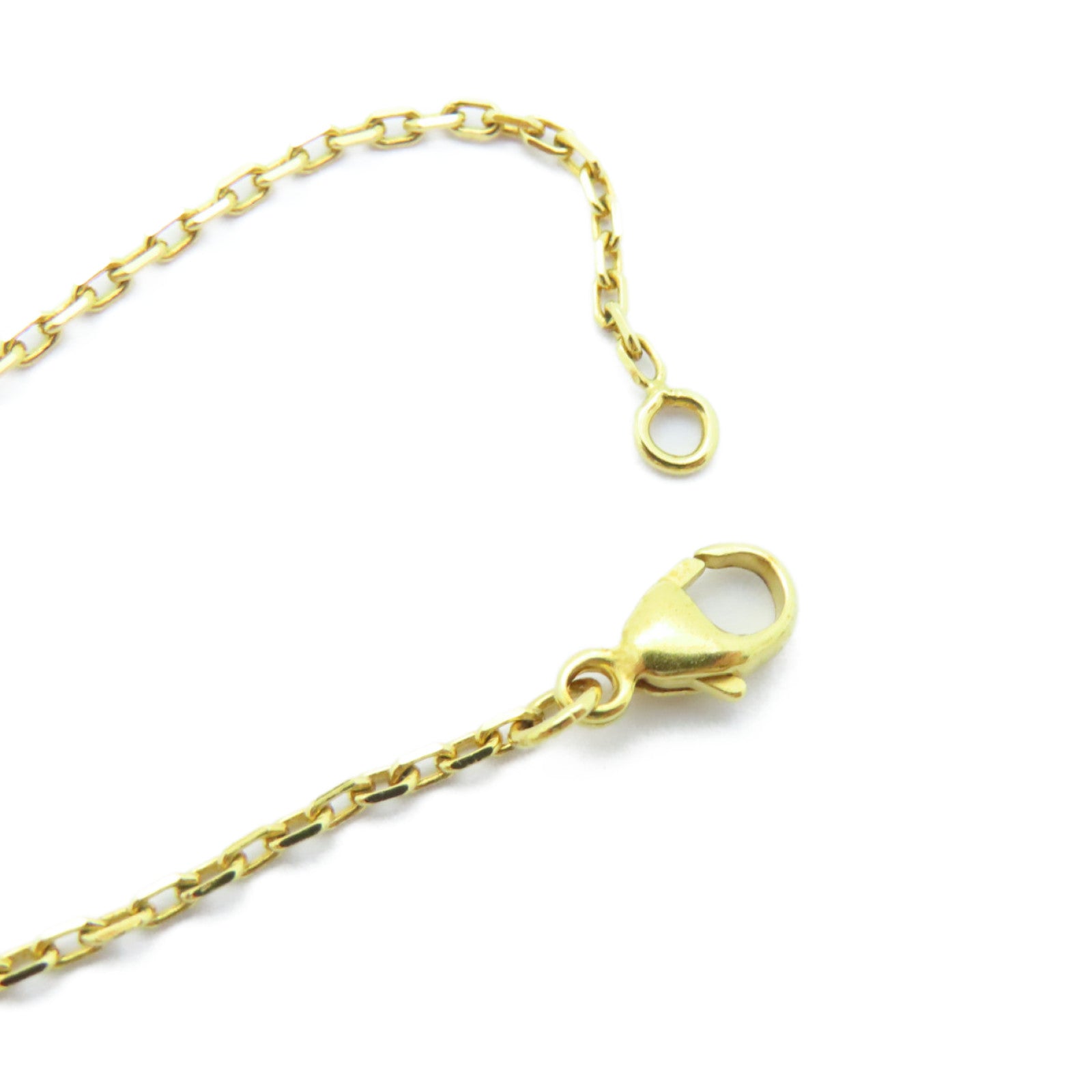 HERMES Swift皮革/金屬As De Coeur Necklace項鍊紅色/金色