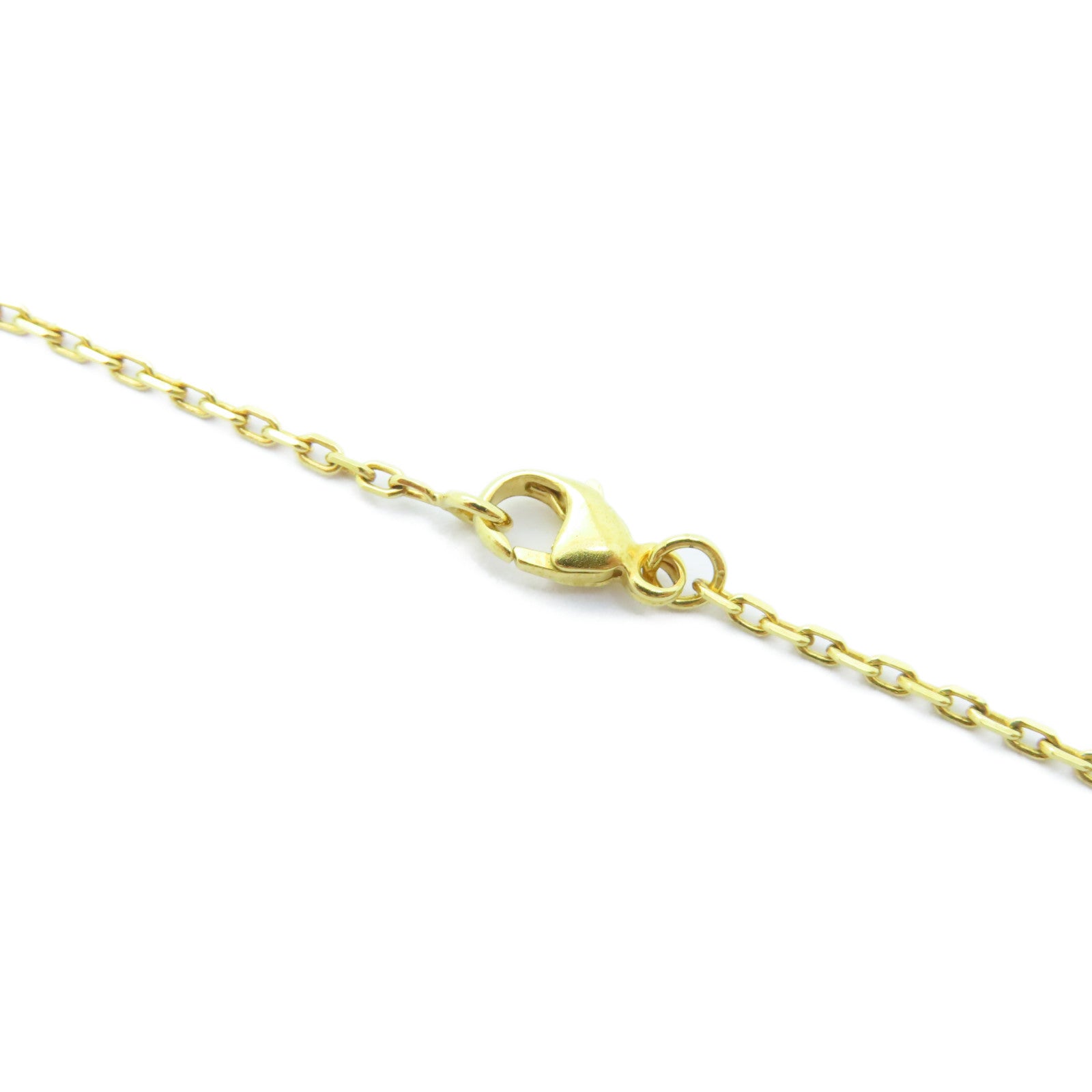HERMES Swift皮革/金屬As De Coeur Necklace項鍊紅色/金色