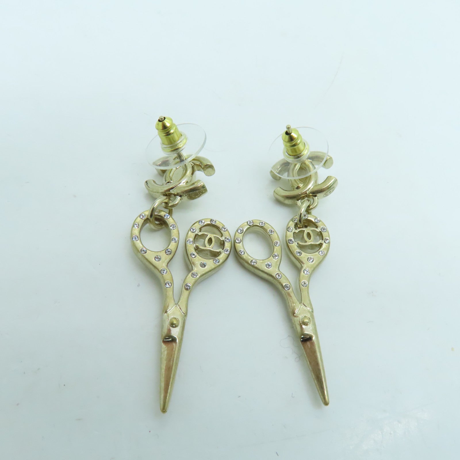 CHANEL 金属Earrings耳环金色