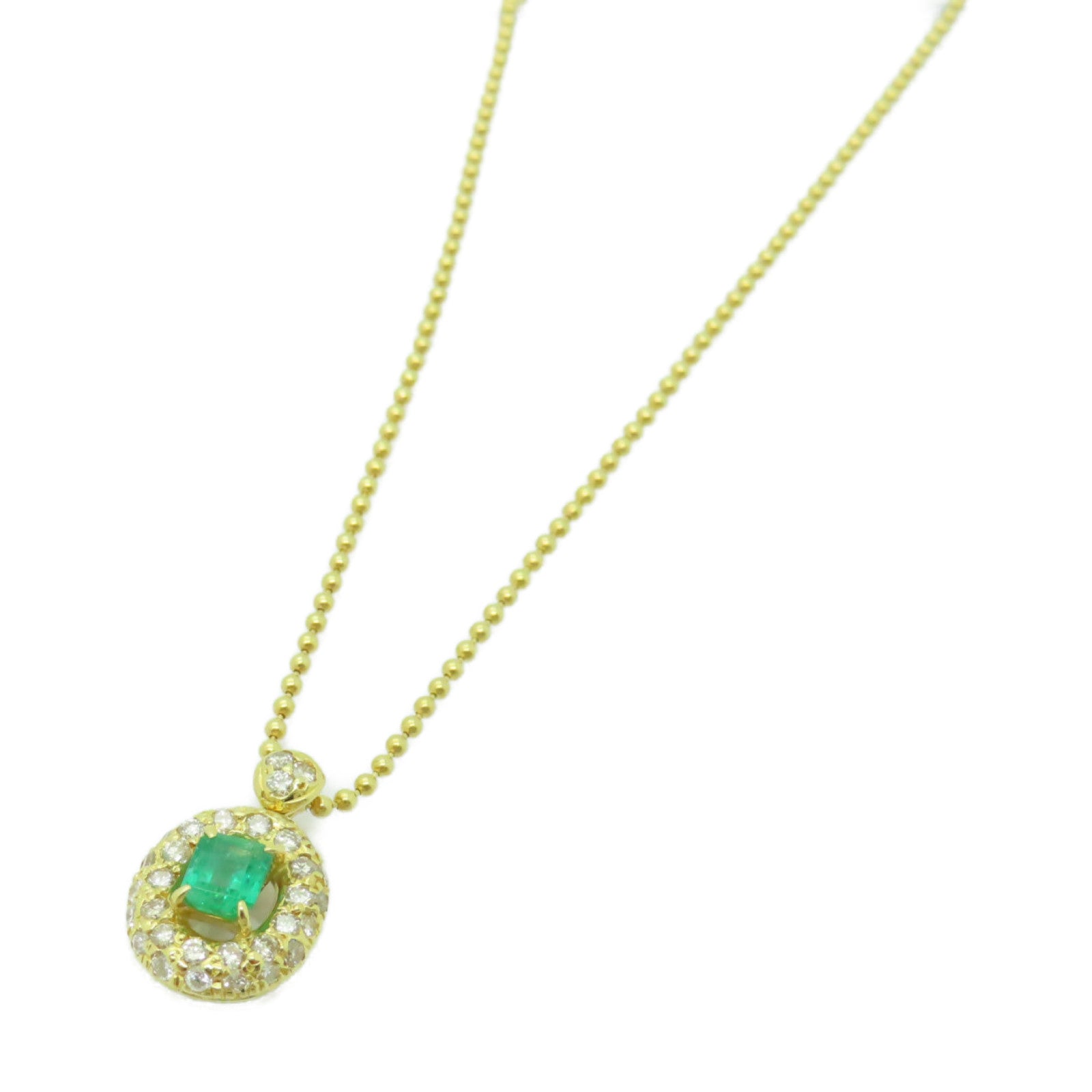 JEWELRY 18K黃金Emerald Necklace綠寶石項鍊