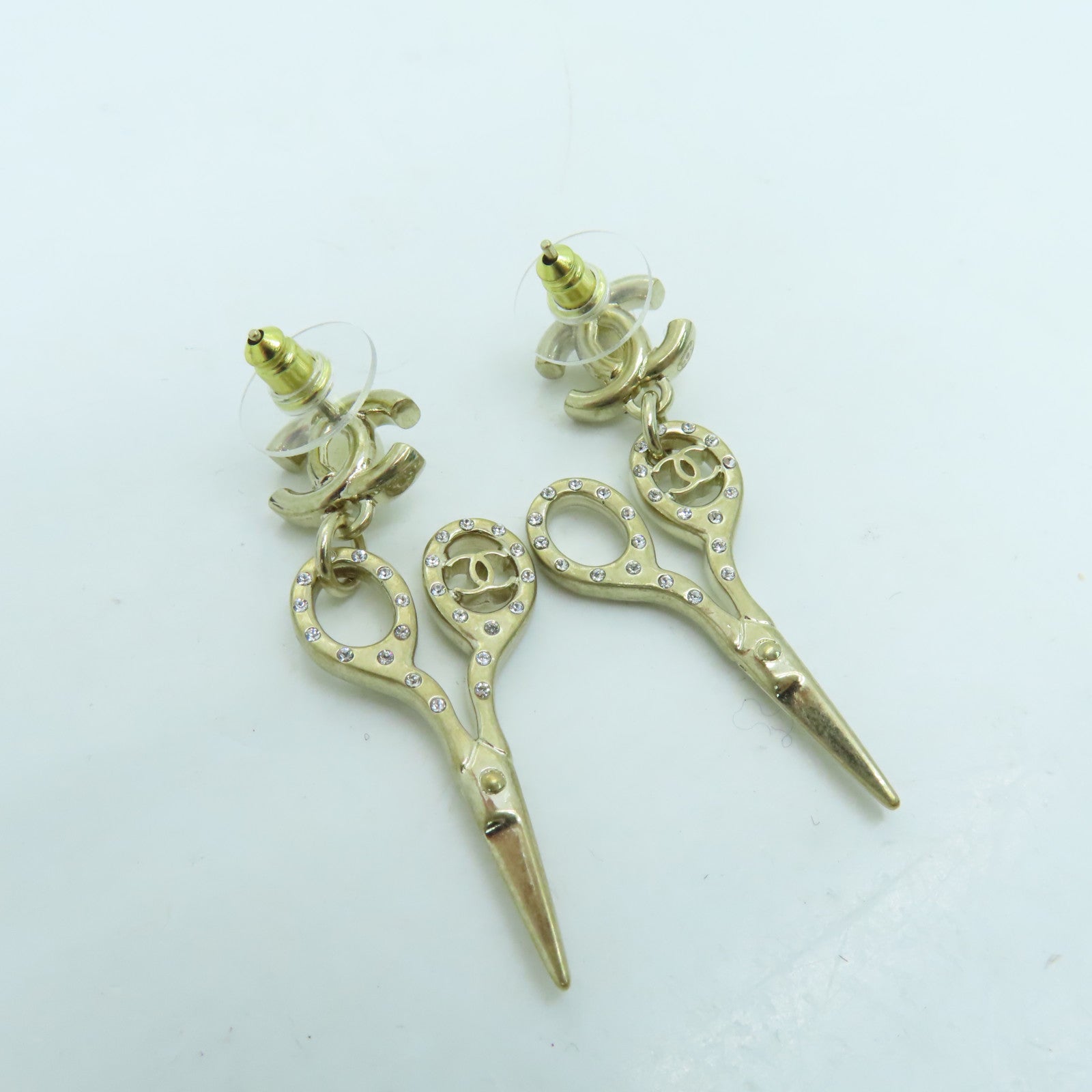 CHANEL 金属Earrings耳环金色