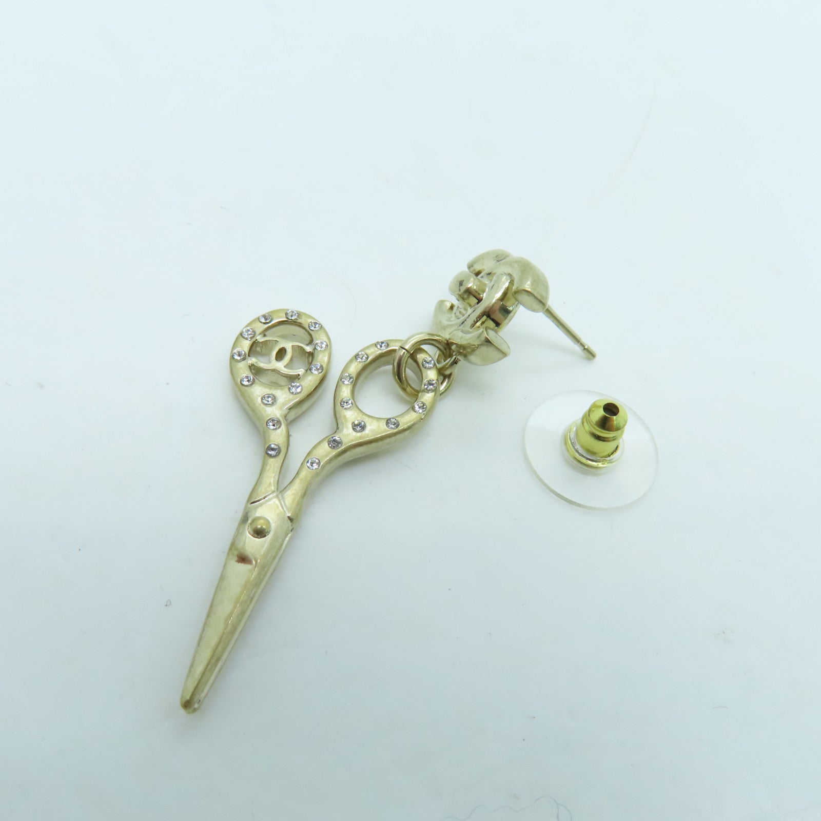 CHANEL 金属Earrings耳环金色