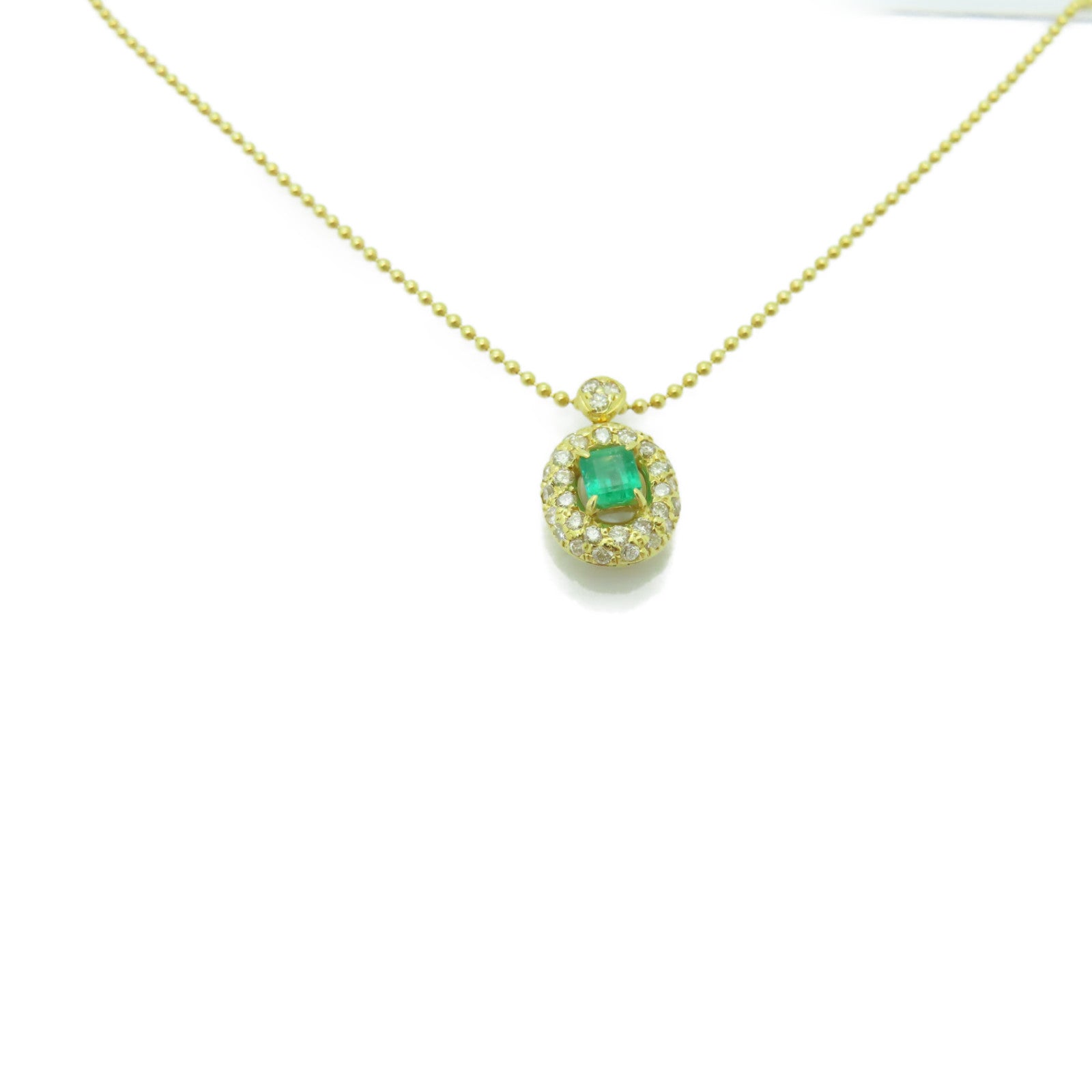JEWELRY 18K黃金Emerald Necklace綠寶石項鍊