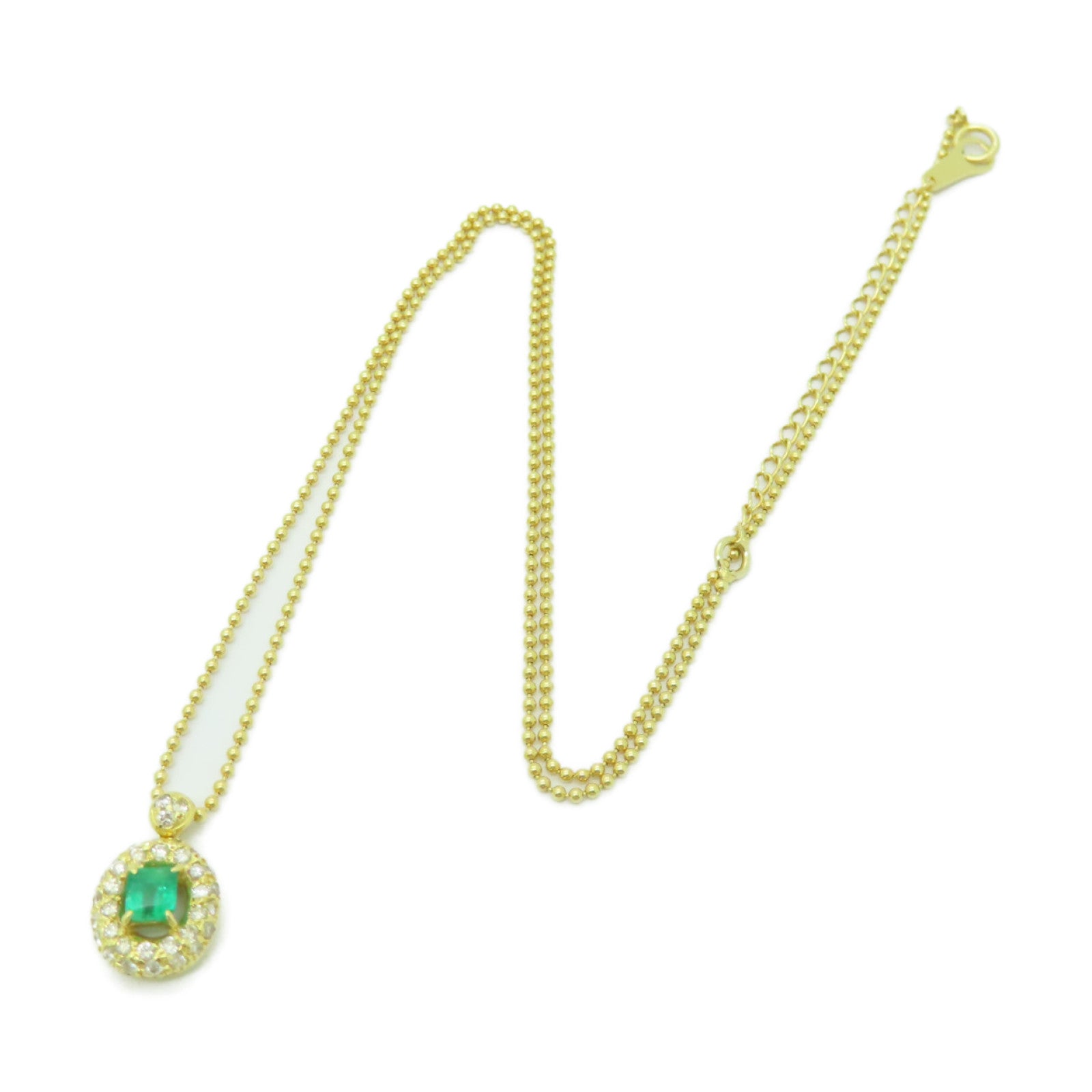 JEWELRY 18K黃金Emerald Necklace綠寶石項鍊