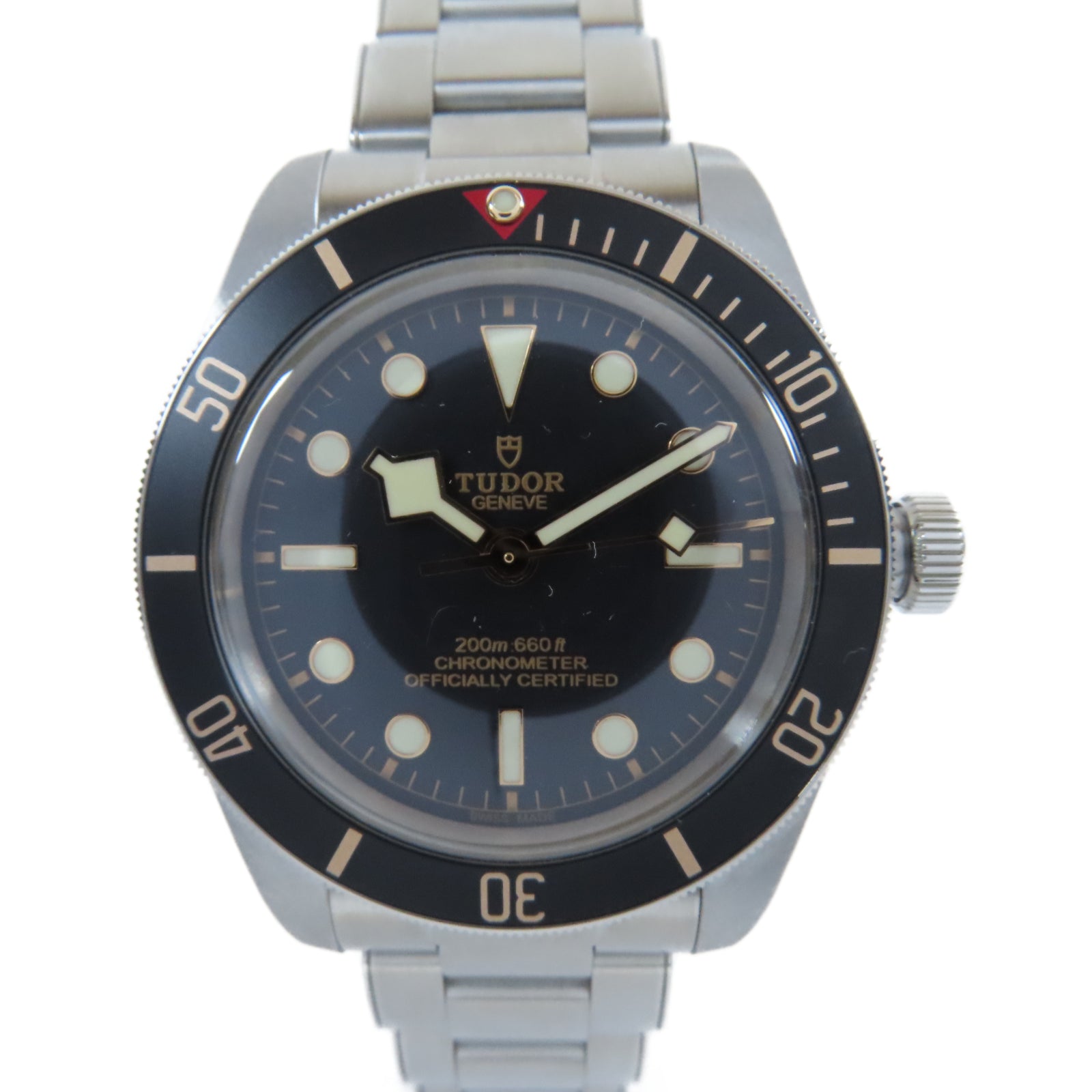 TUDOR Black Bay 58不鏽鋼自動機芯手錶黑色