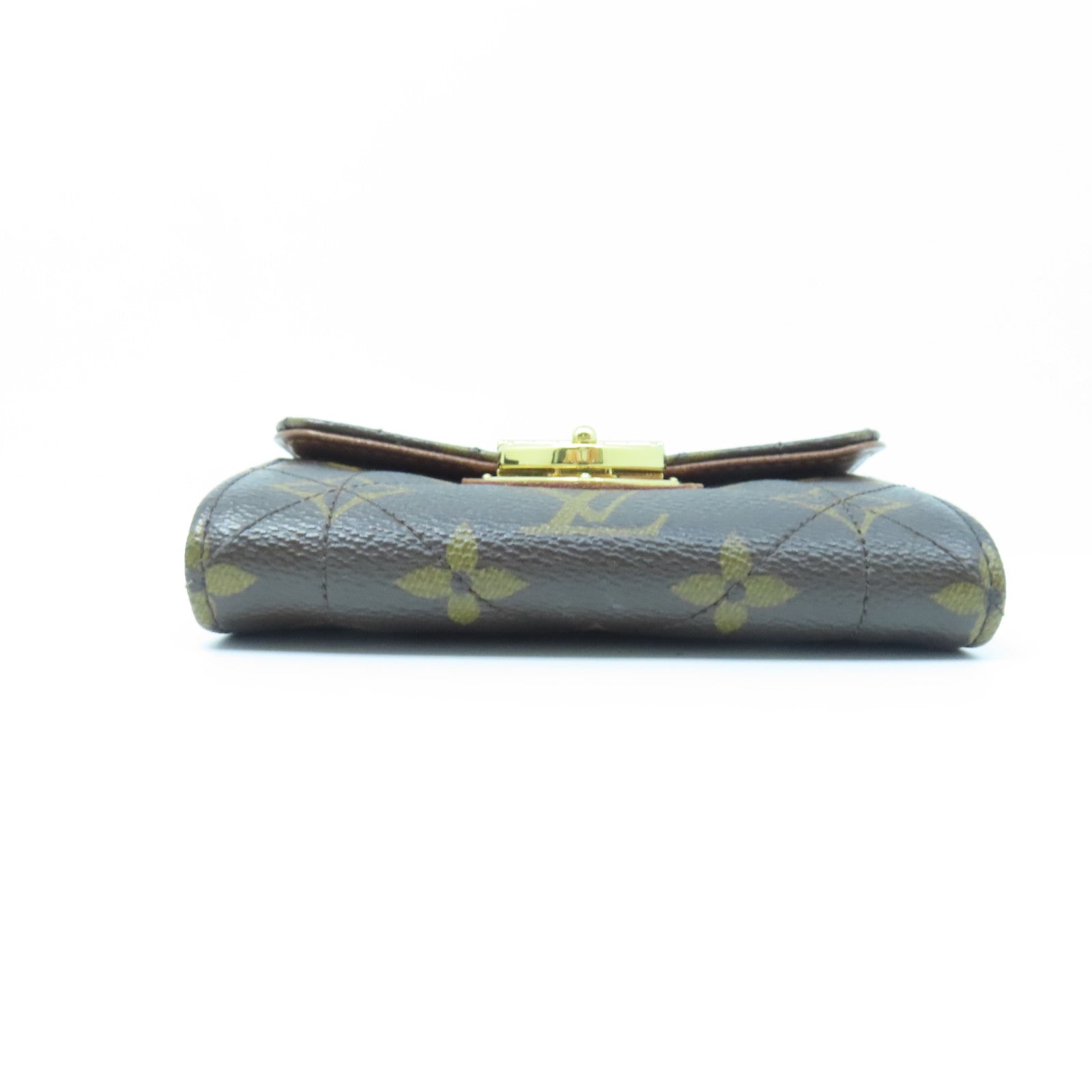 LOUIS VUITTON Monogram Etoile Portefeuille Compact Wallet Gold Buckle Wallet Brown
