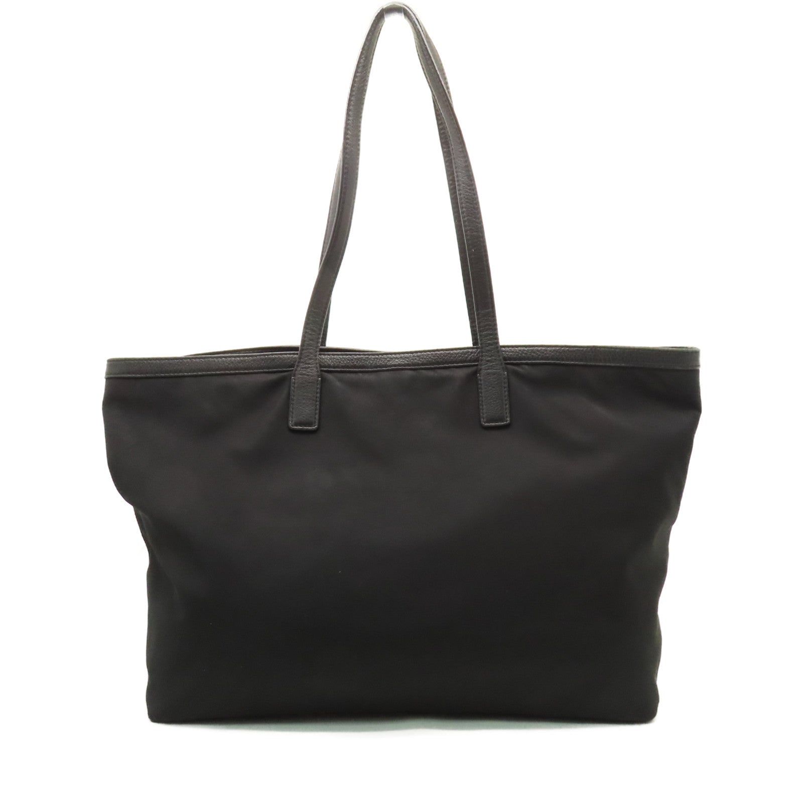 Tory Burch 尼龍Tote Bag金扣肩背袋黑色