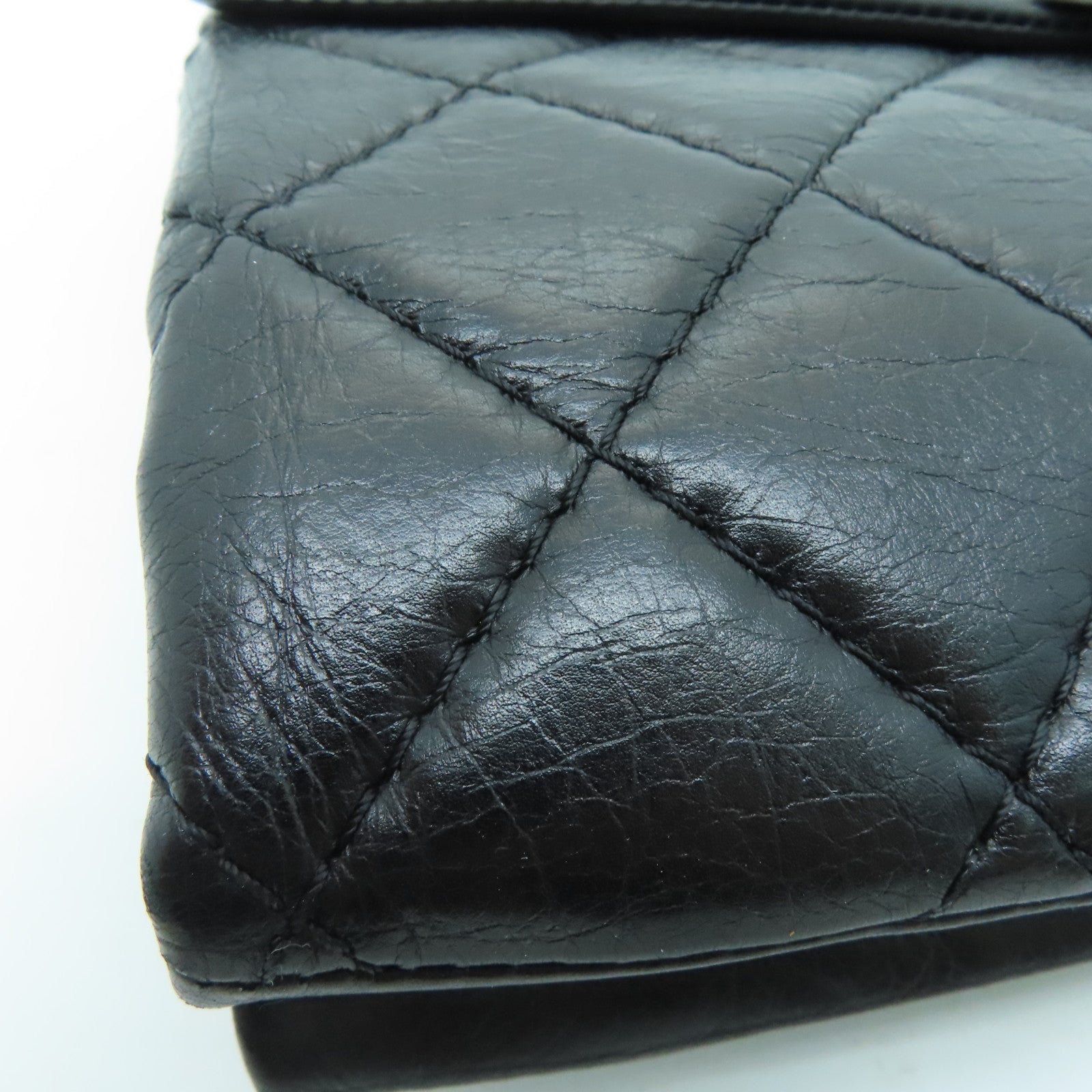 CHANEL 【激减优惠】Agedcalf皮革Shoulder Bag肩背袋黑色