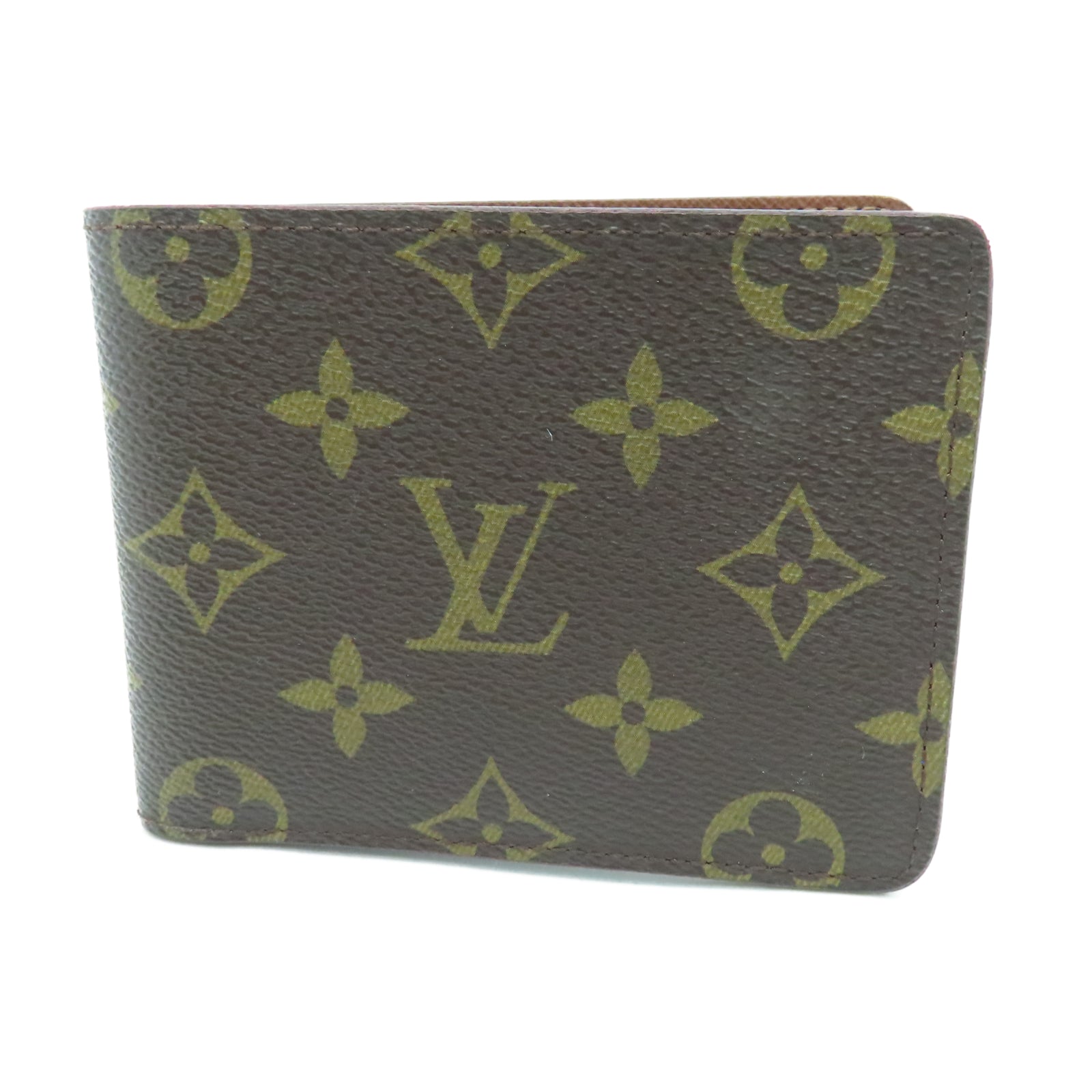 LOUIS VUITTON Monogram Multiple Wallet钱包棕色