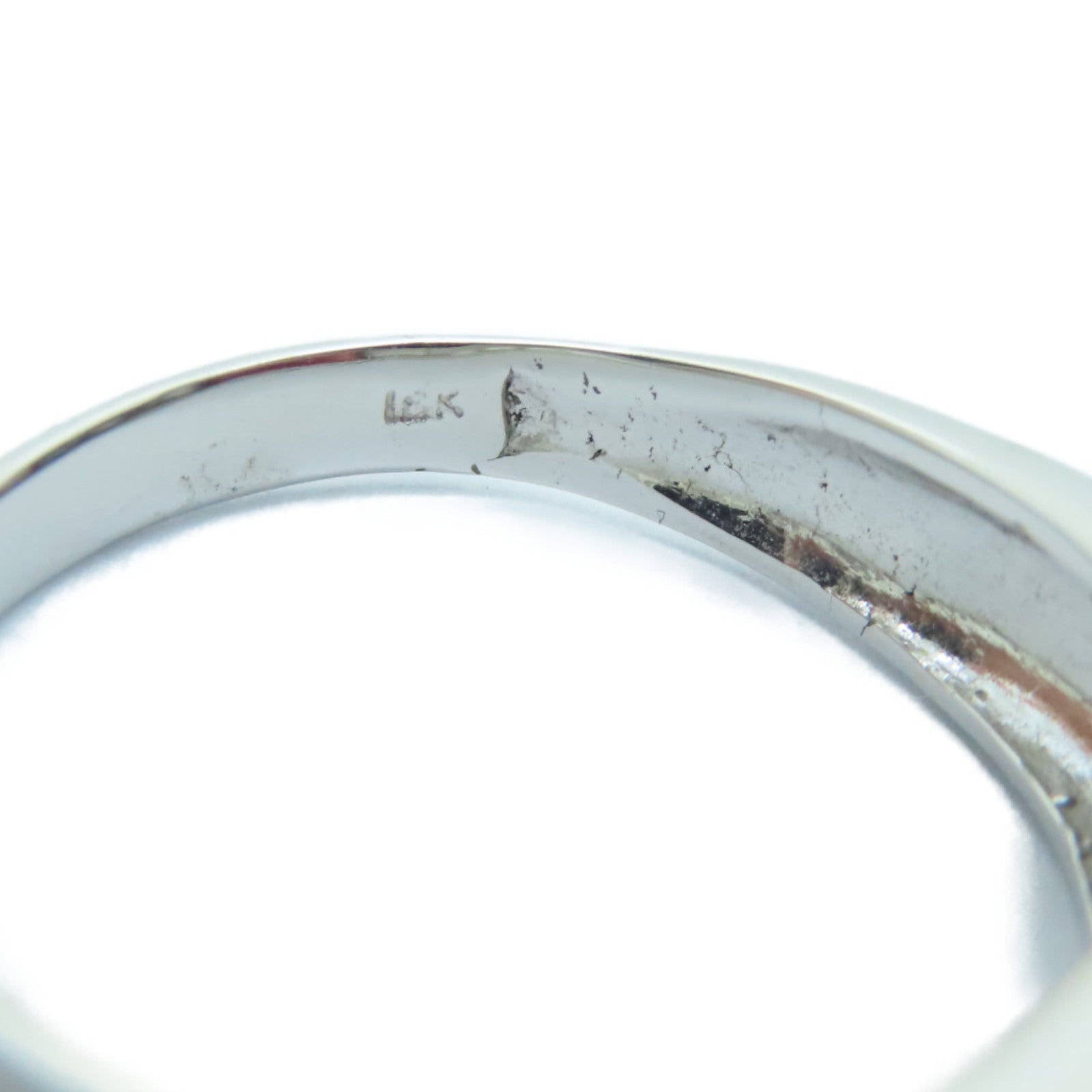 JEWELRY 【激减优惠】18K白金Garnet Ring石榴石戒指US#7.75