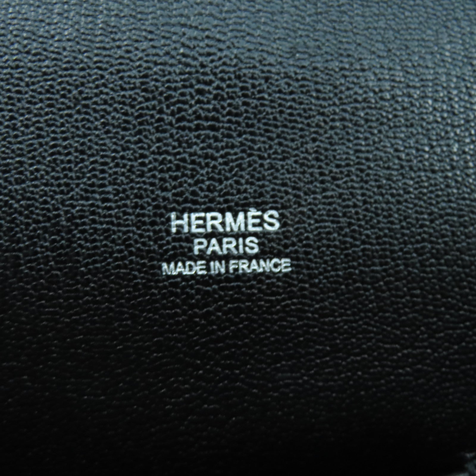 HERMES Clemence皮革Jypsiere 31銀扣肩背袋Noir黑色
