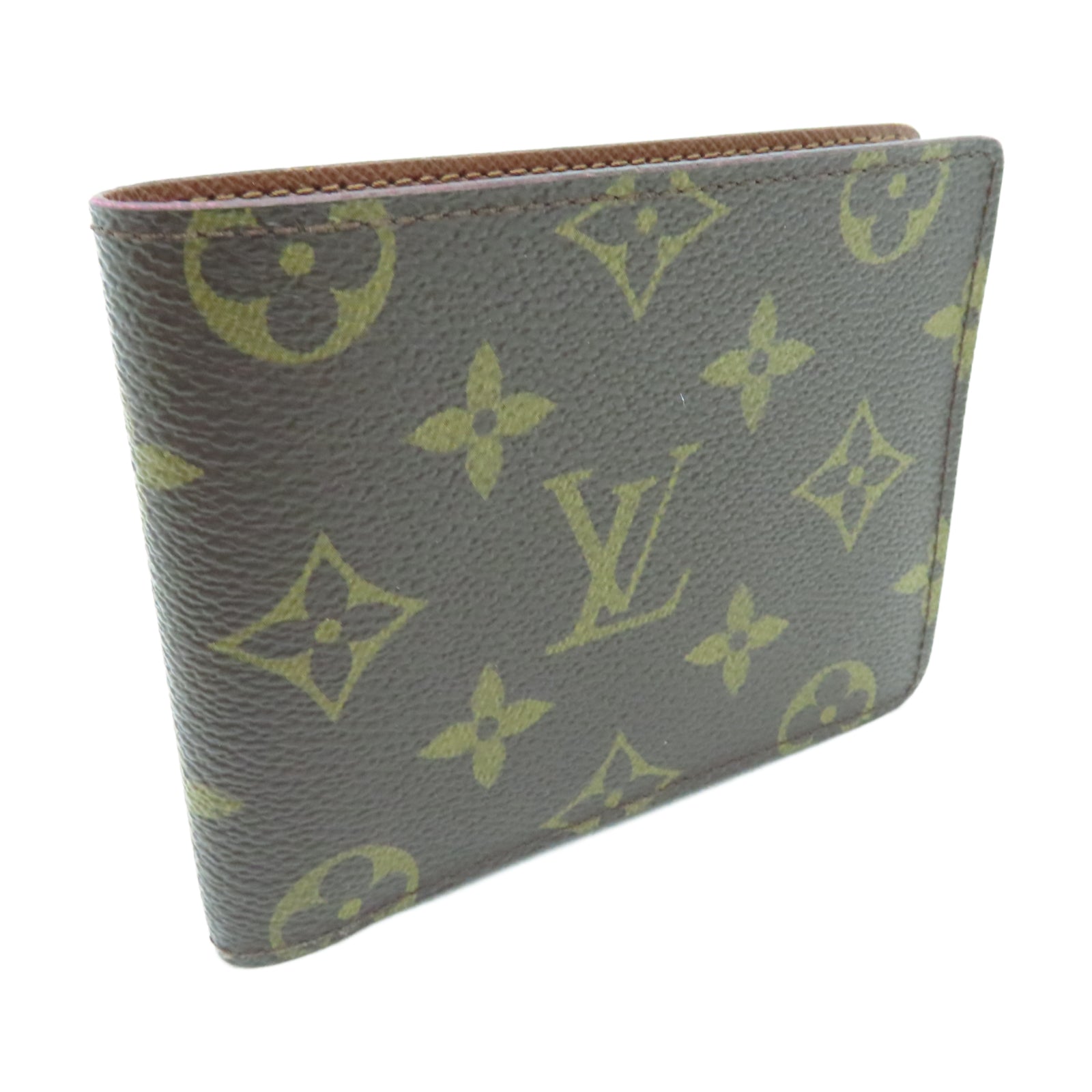 LOUIS VUITTON Monogram Multiple Wallet钱包棕色