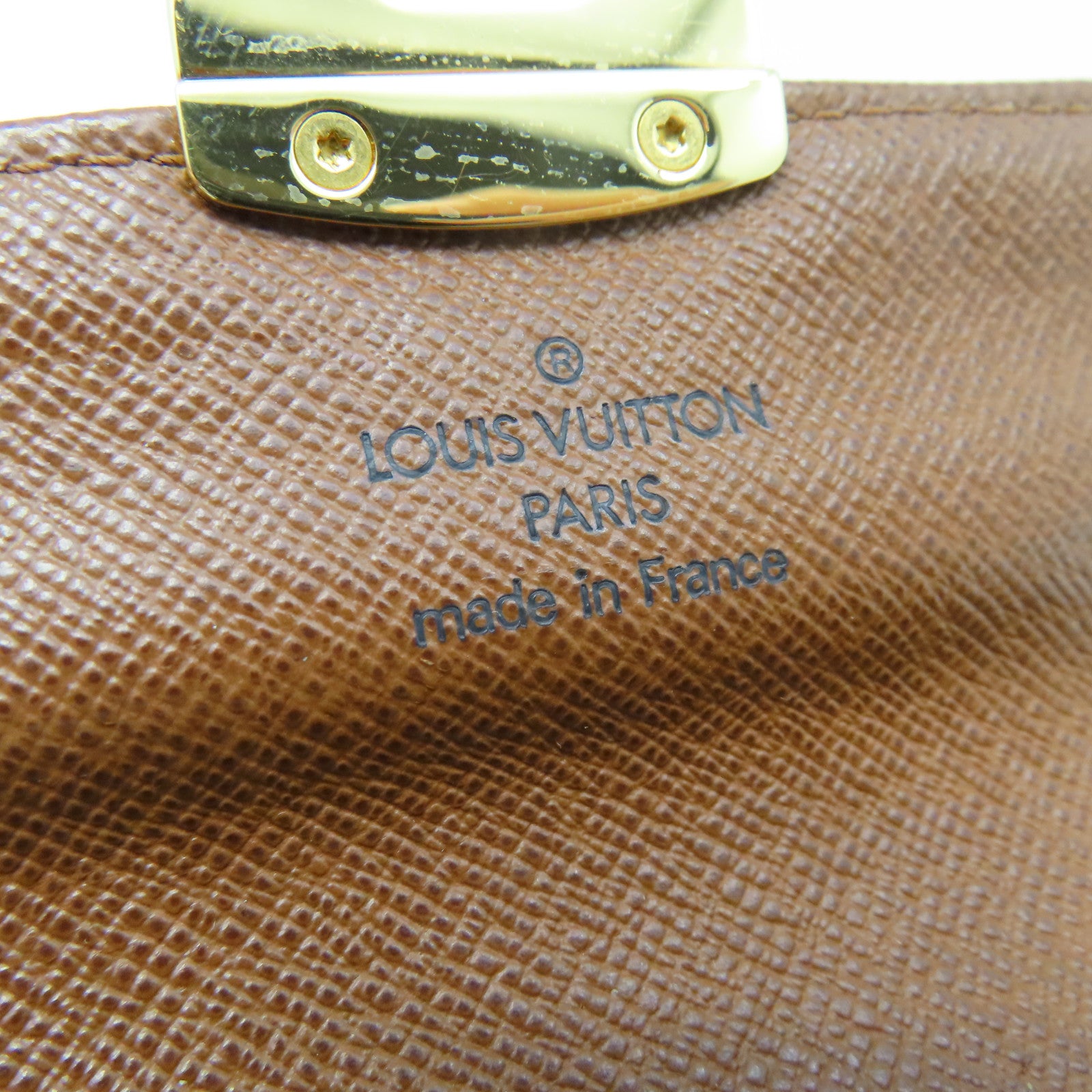 LOUIS VUITTON Monogram Etoile Portefeuille Compact Wallet Gold Buckle Wallet Brown