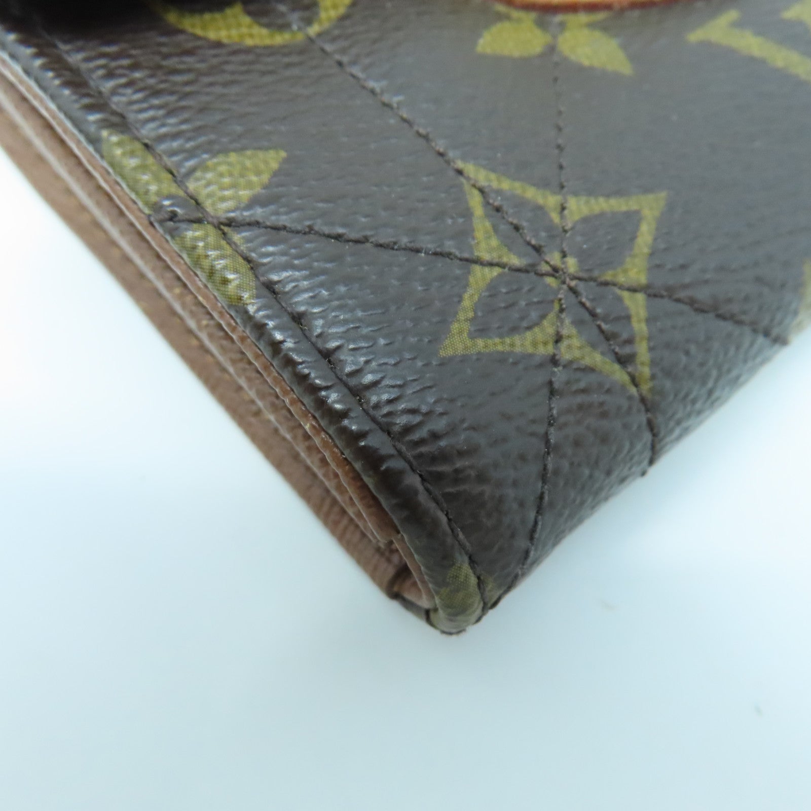 LOUIS VUITTON Monogram Etoile Portefeuille Compact Wallet Gold Buckle Wallet Brown