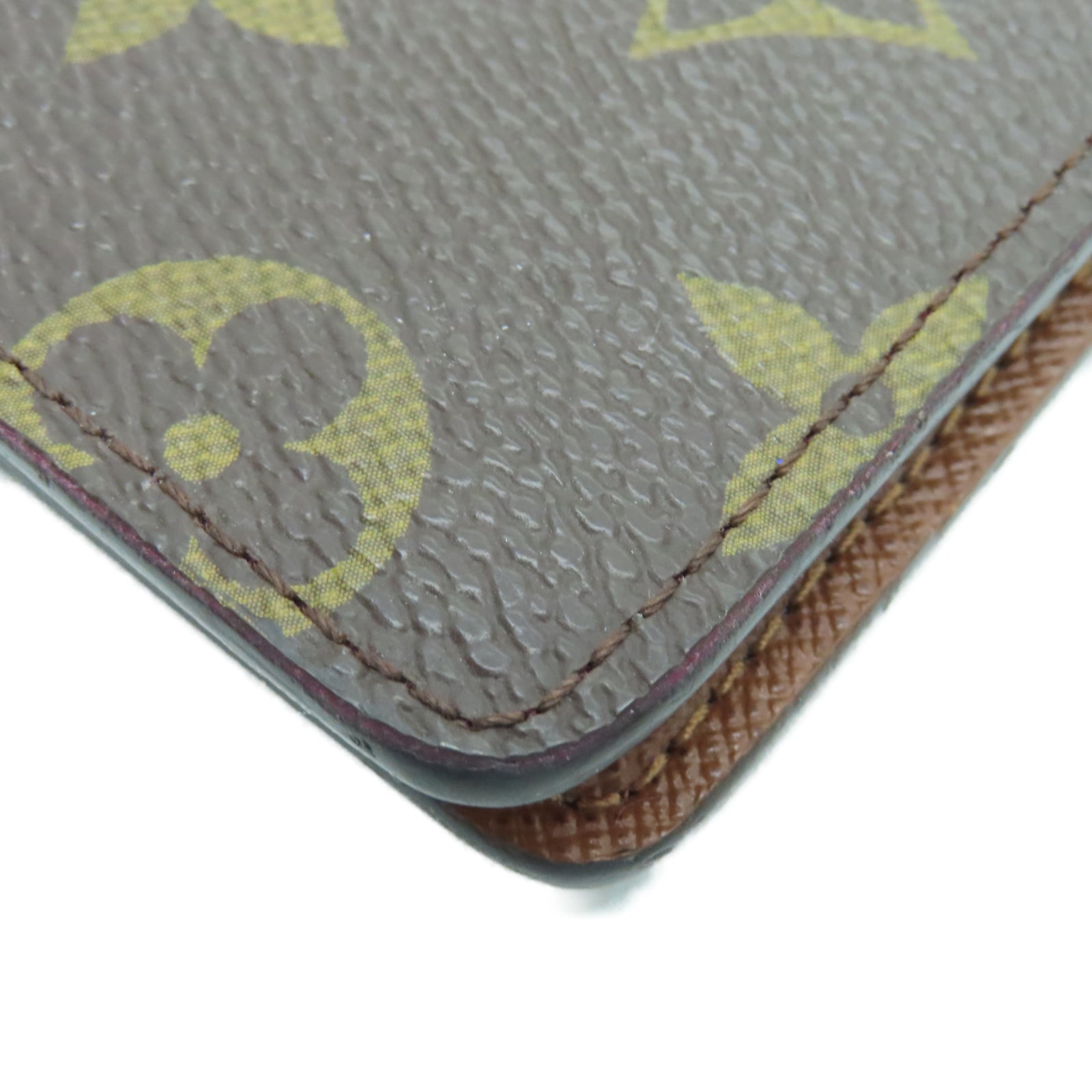 LOUIS VUITTON Monogram Multiple Wallet钱包棕色