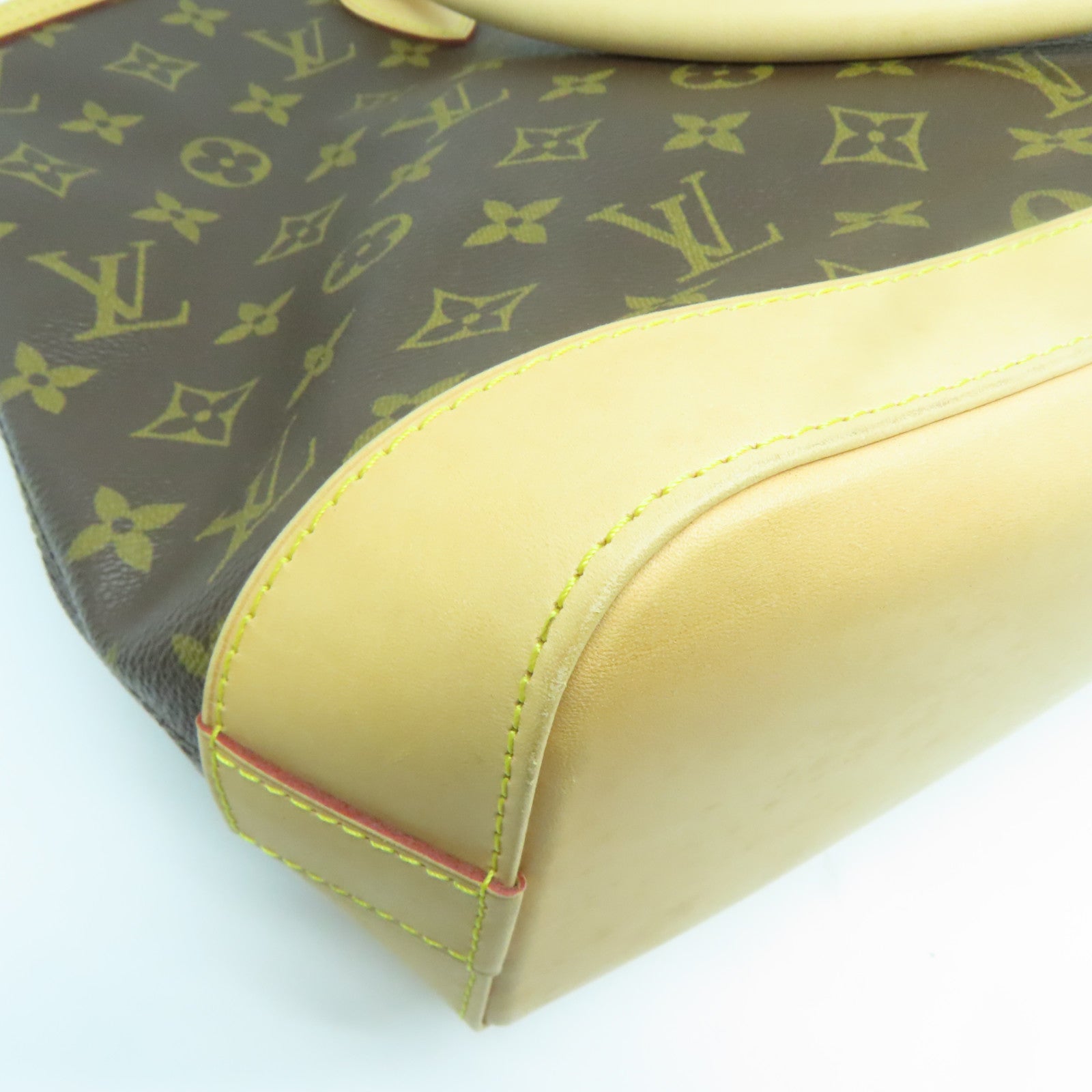 LOUIS VUITTON Monogram Lockit Horizontal金扣肩背袋啡色