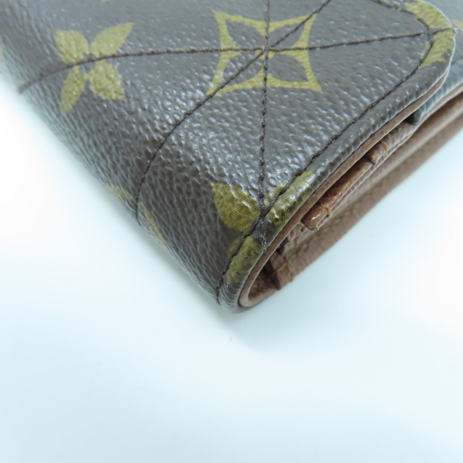 LOUIS VUITTON Monogram Etoile Portefeuille Compact Wallet Gold Buckle Wallet Brown