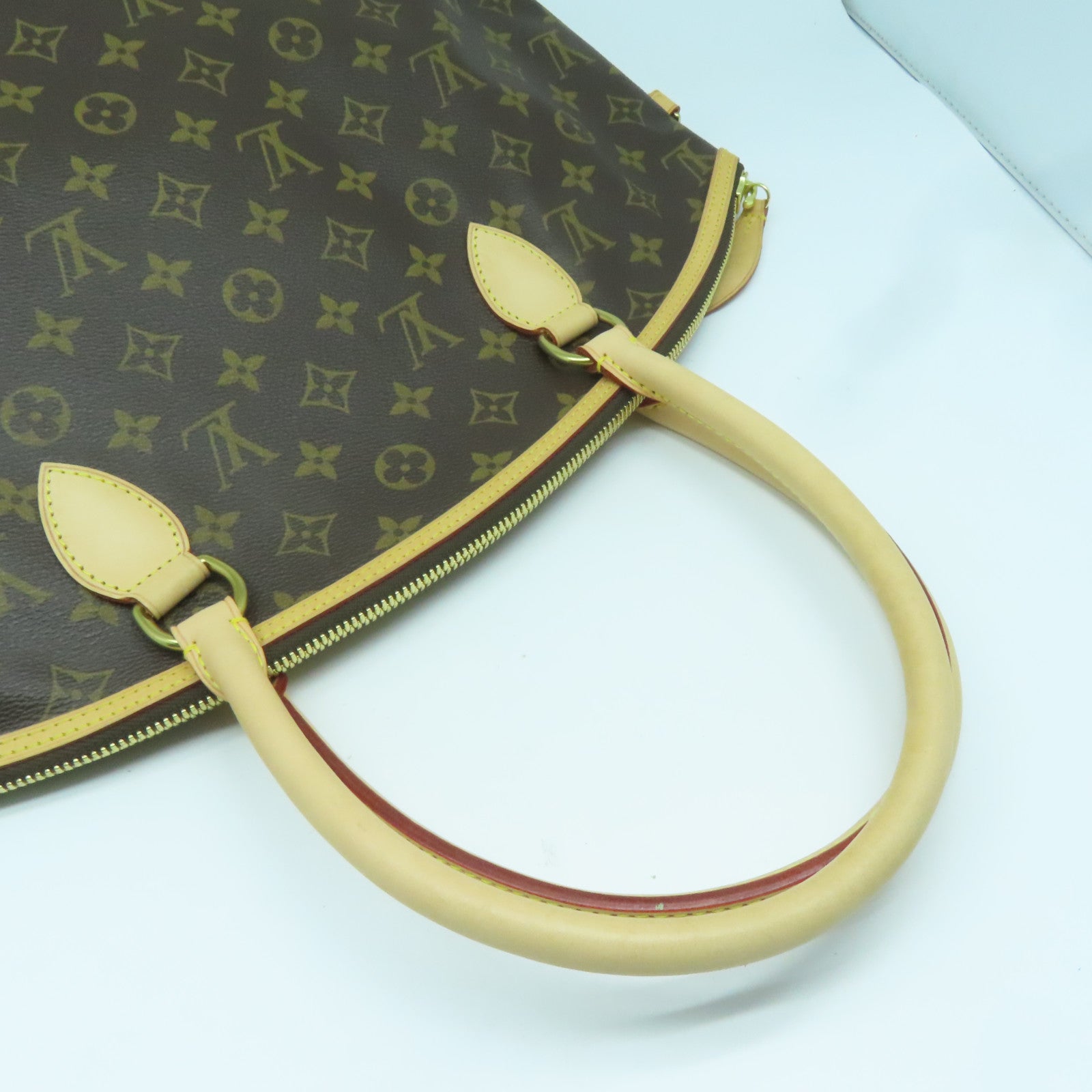 LOUIS VUITTON Monogram Lockit Horizontal金扣肩背袋啡色