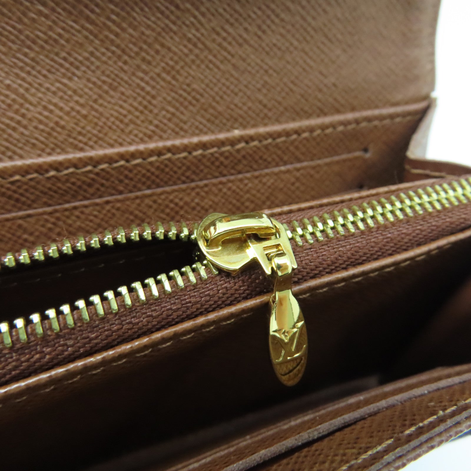 LOUIS VUITTON Monogram Etoile Portefeuille Compact Wallet Gold Buckle Wallet Brown