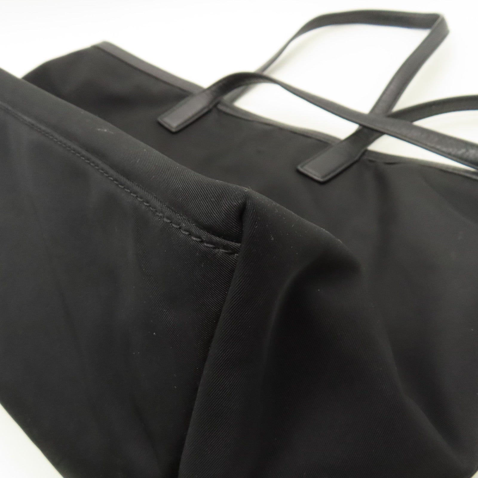 Tory Burch 尼龍Tote Bag金扣肩背袋黑色