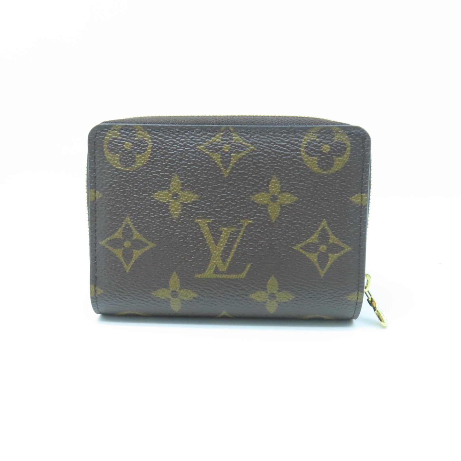 LOUIS VUITTON Monogram Lou Wallet gold buckle wallet brown