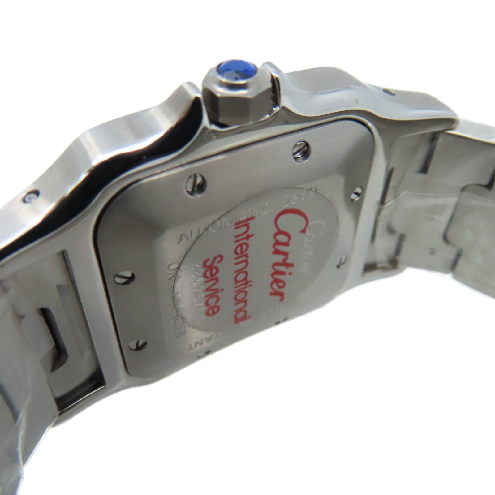 CARTIER Santos Galbee Watch 18K黃金/不鏽鋼自動機芯手錶白色