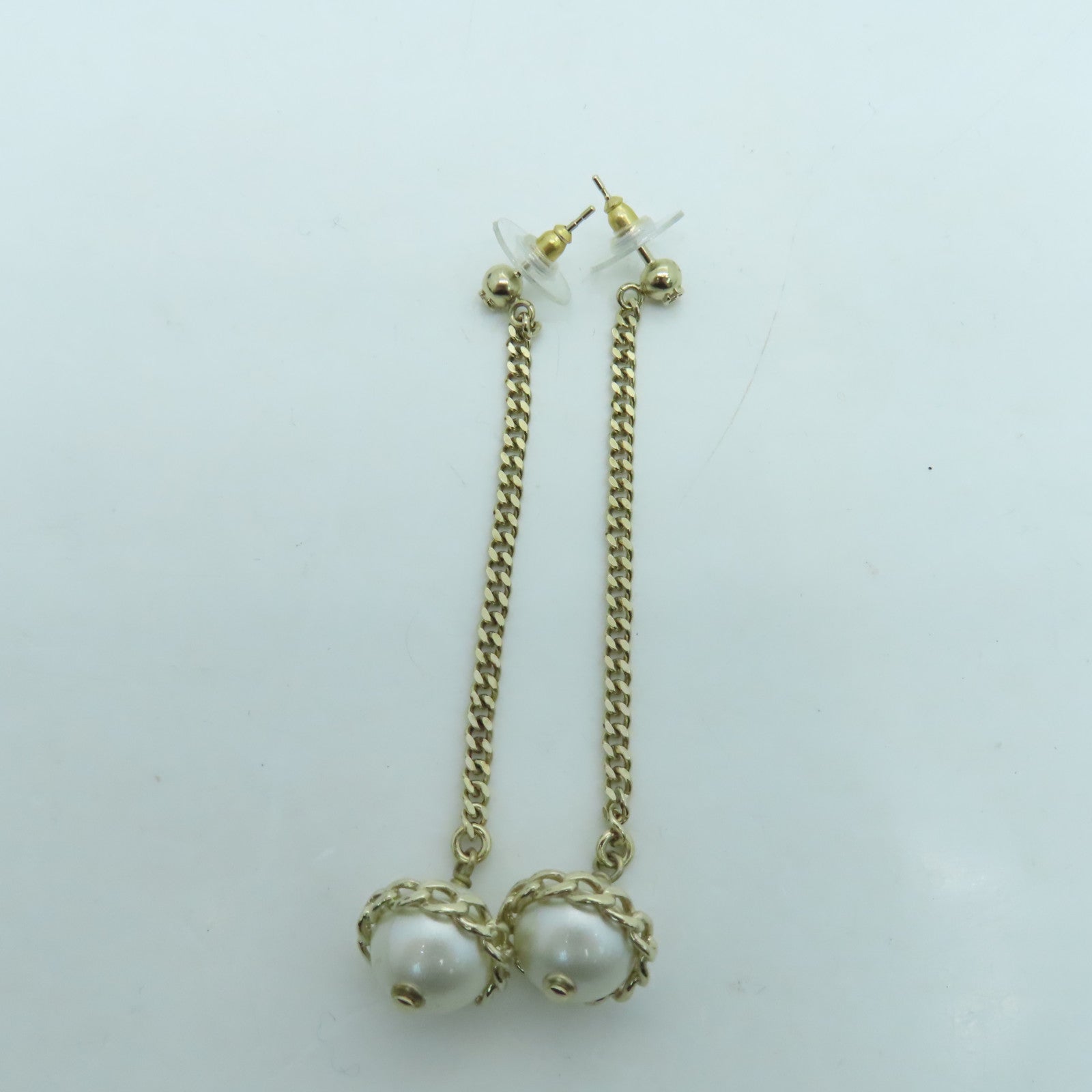 CHANEL 金属/PVC Earrings耳环金色