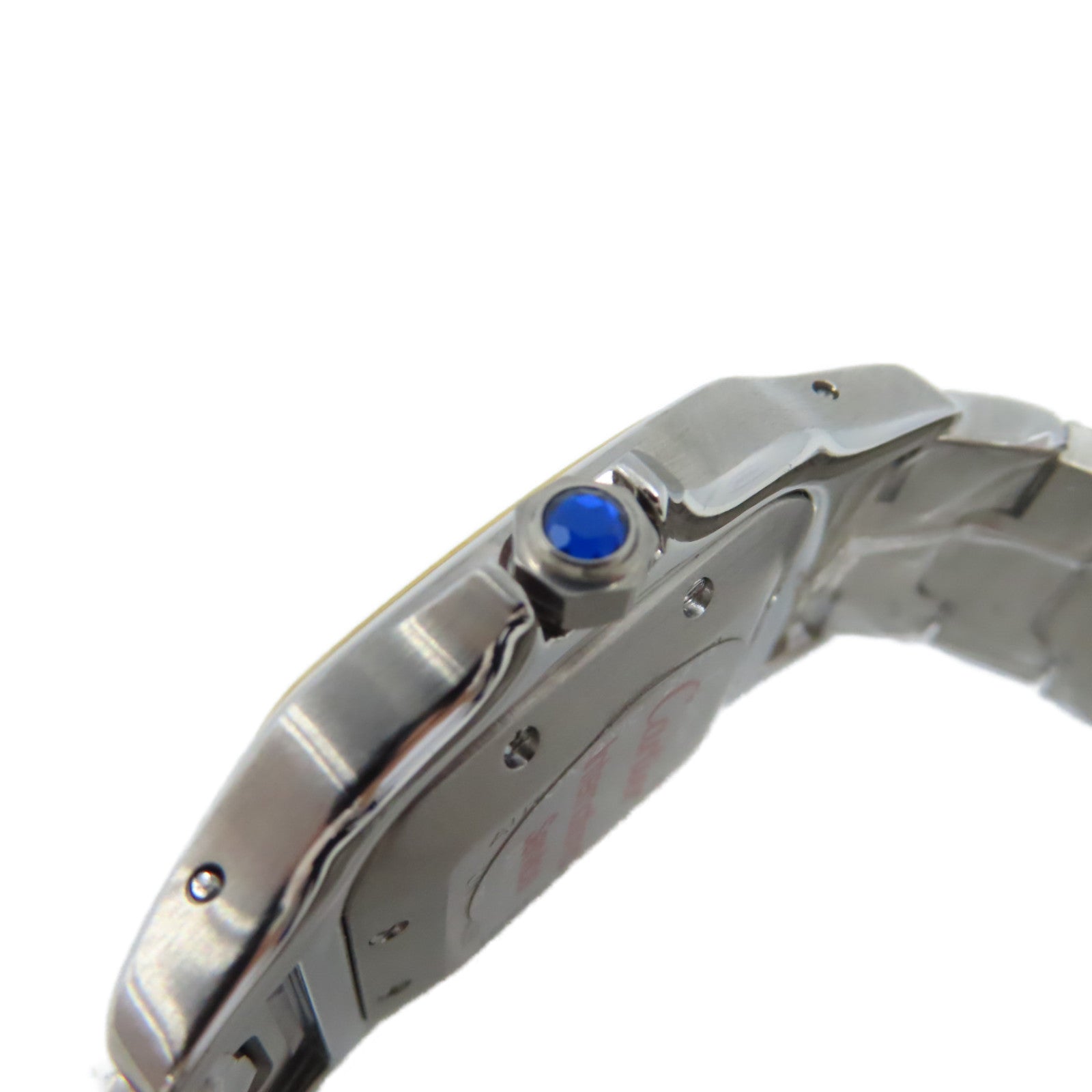 CARTIER Santos Galbee Watch 18K黃金/不鏽鋼自動機芯手錶白色