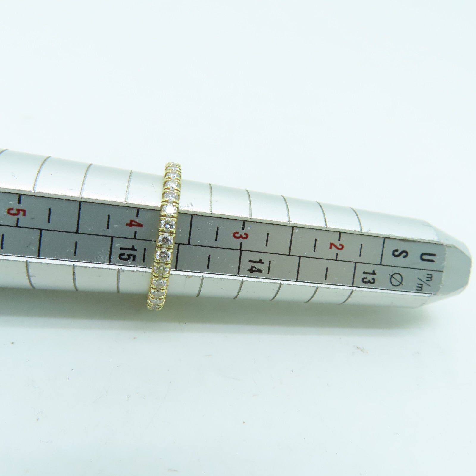 CARTIER 18K黃金Diamond Ring戒指US#3.75金色