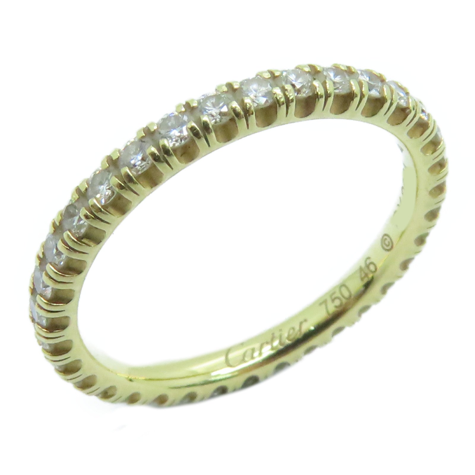 CARTIER 18K黃金Diamond Ring戒指US#3.75金色