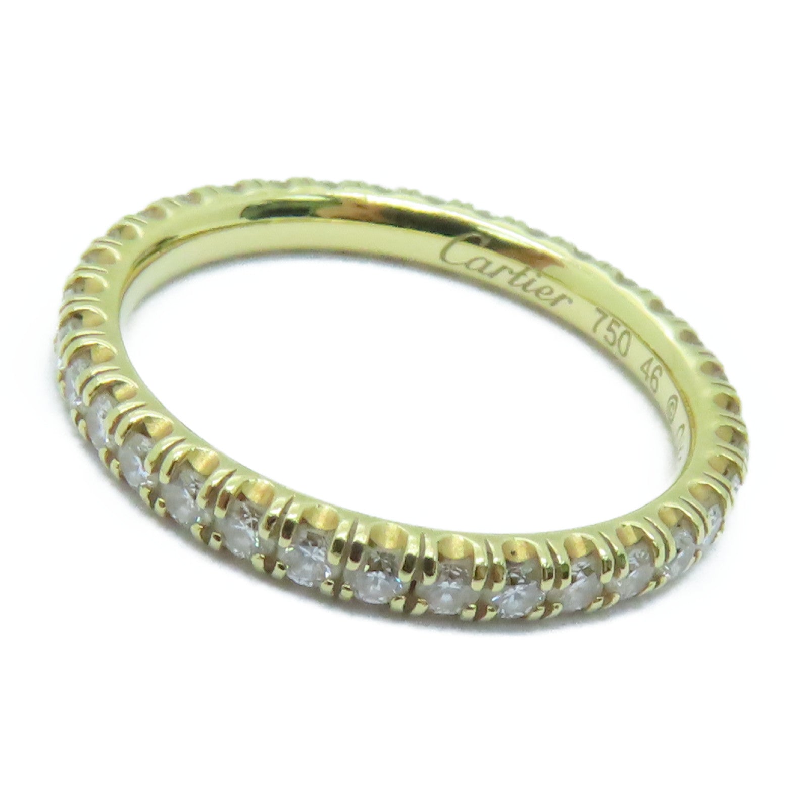 CARTIER 18K黃金Diamond Ring戒指US#3.75金色