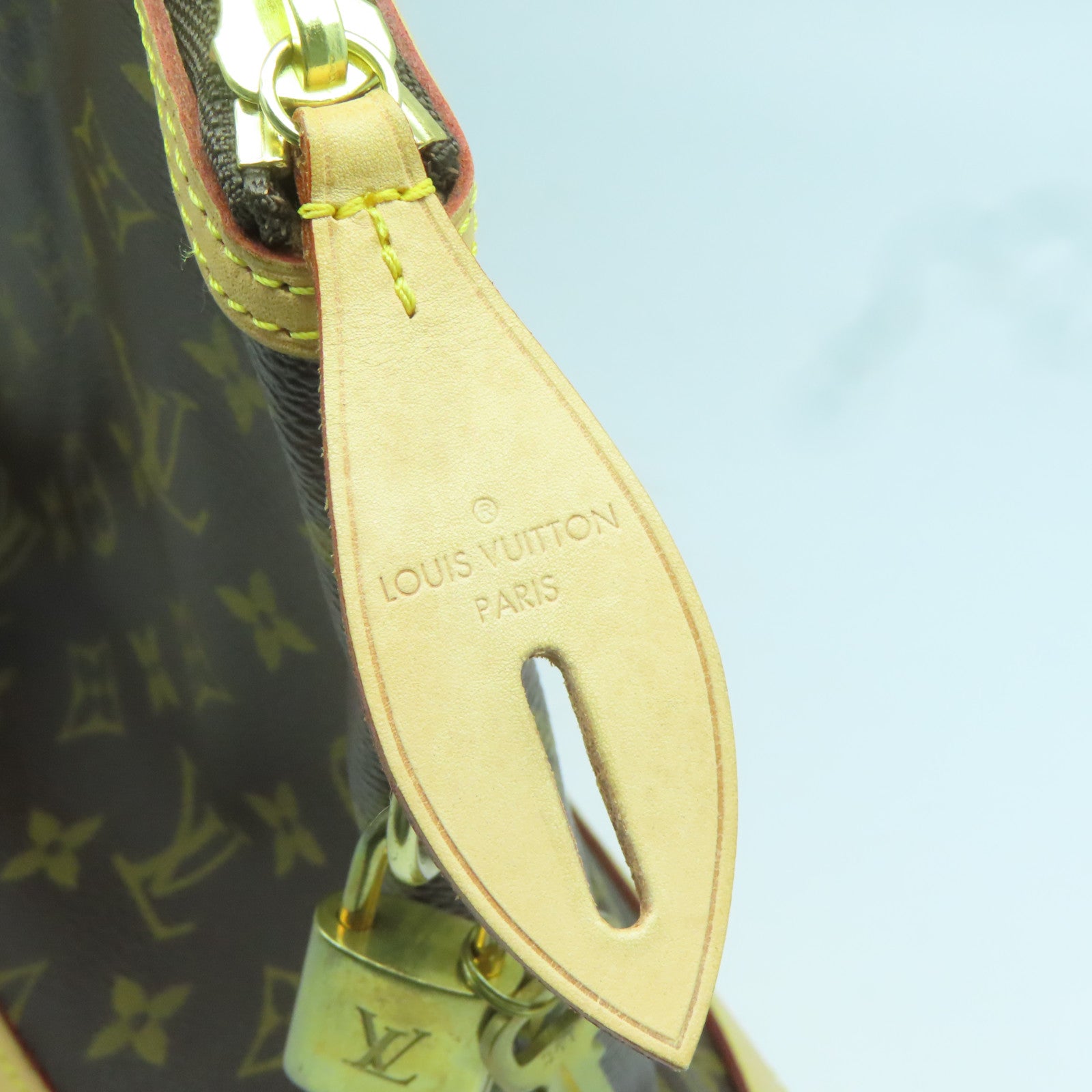 LOUIS VUITTON Monogram Lockit Horizontal金扣肩背袋啡色