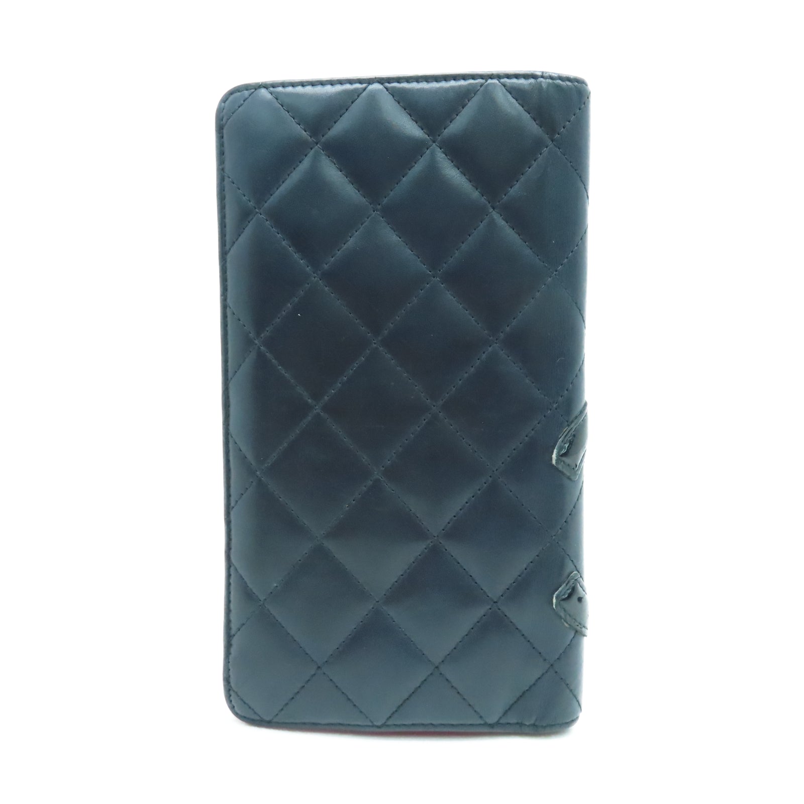 CHANEL 菱格Cambon皮革Wallet银扣长钱包