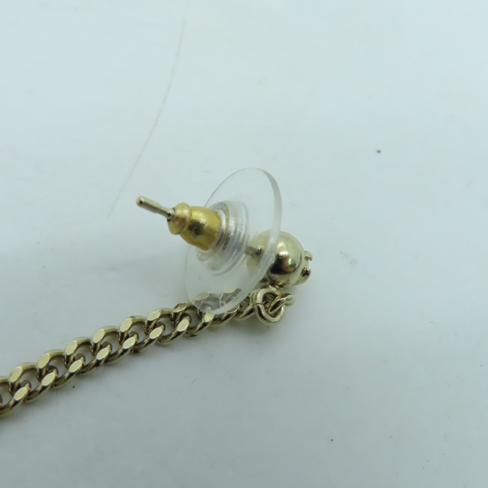 CHANEL 金属/PVC Earrings耳环金色