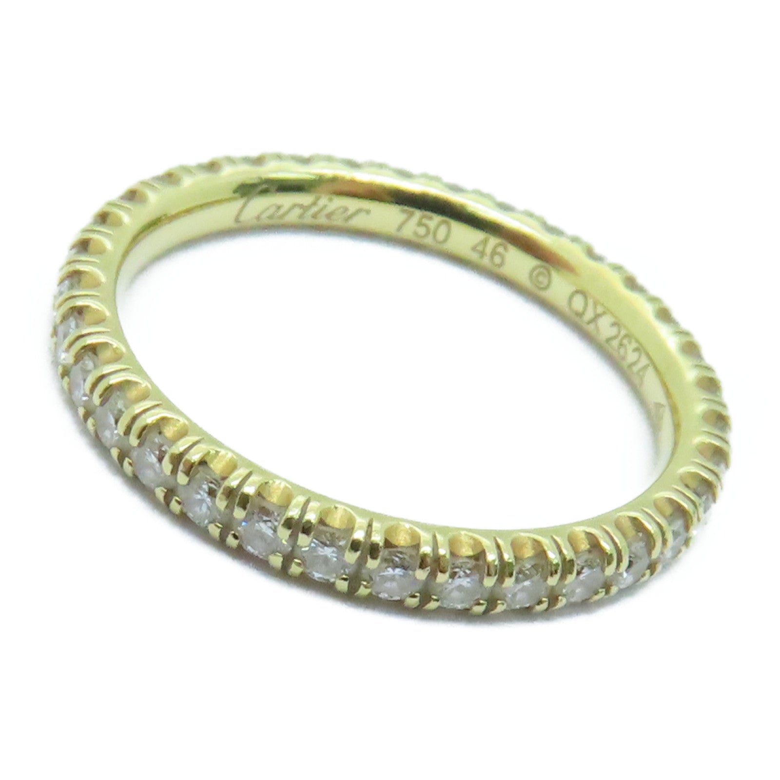 CARTIER 18K黃金Diamond Ring戒指US#3.75金色