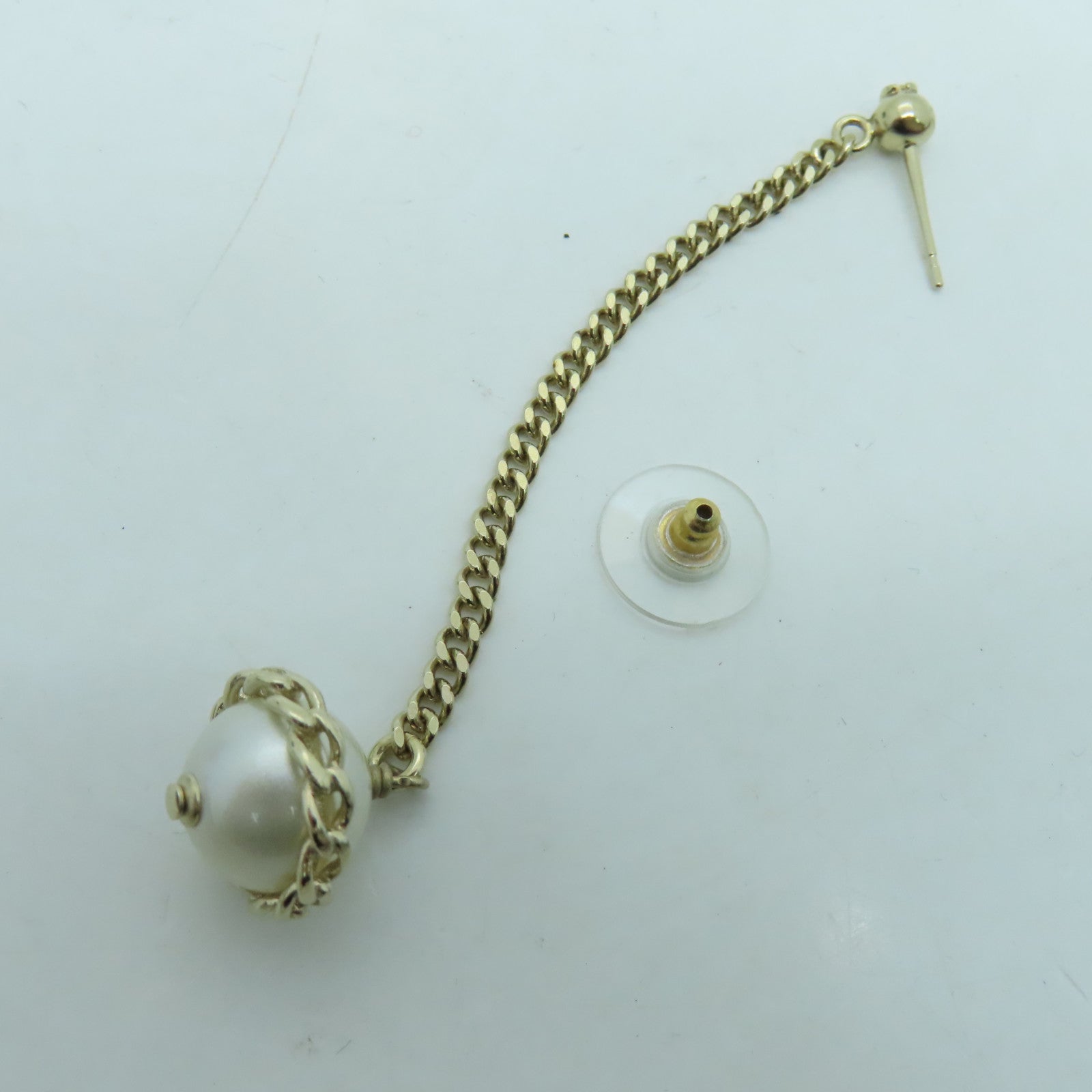 CHANEL 金属/PVC Earrings耳环金色