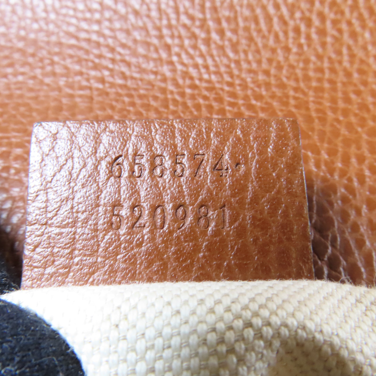 GUCCI 牛皮皮革Horsebit 1955金扣肩背袋啡色/藍色