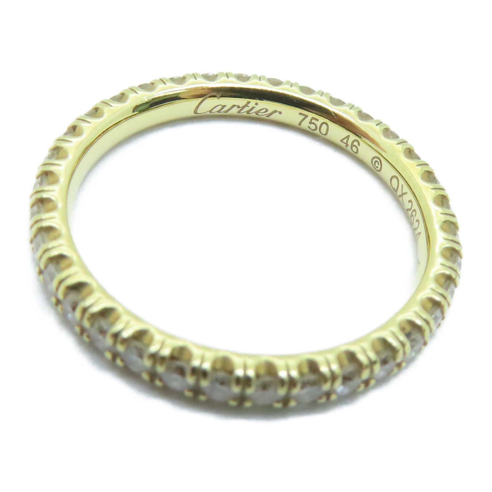CARTIER 18K黃金Diamond Ring戒指US#3.75金色