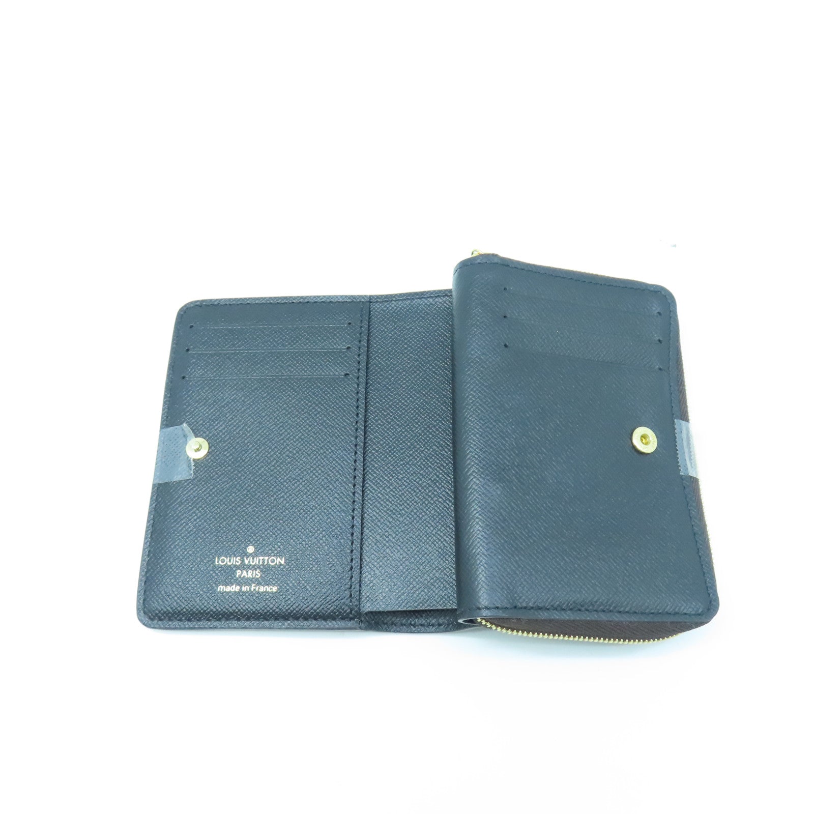 LOUIS VUITTON Monogram Lou Wallet gold buckle wallet brown