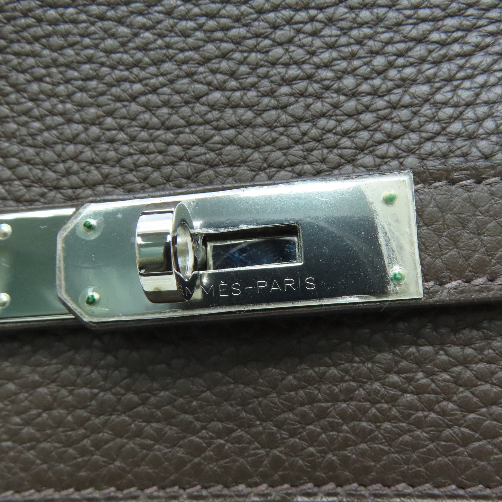 HERMES Togo皮革Birkin 40銀扣手挽袋Chocolate/啡色