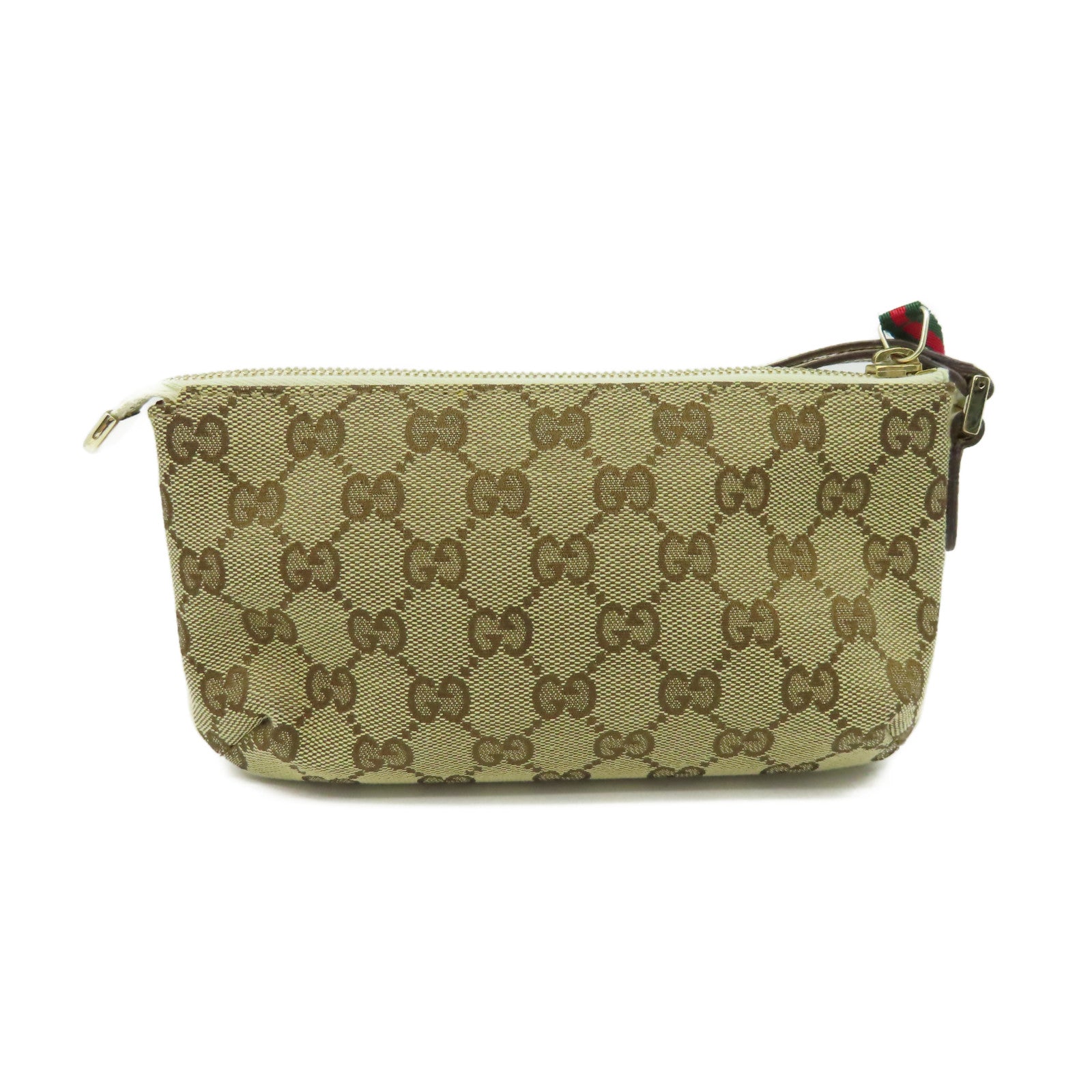 GUCCI 【激減優惠】GG帆布Pouch手拿包啡色/米白色