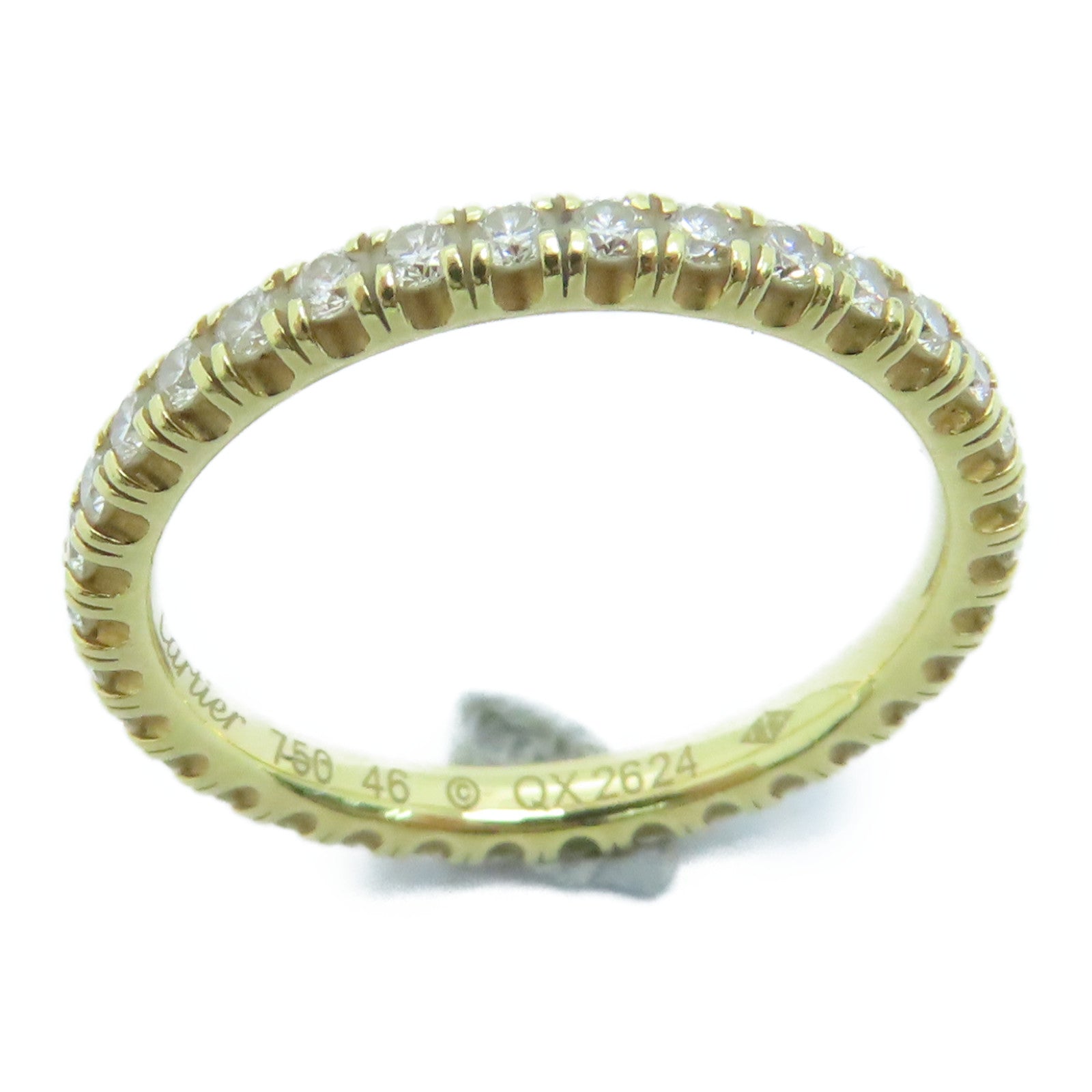 CARTIER 18K黃金Diamond Ring戒指US#3.75金色