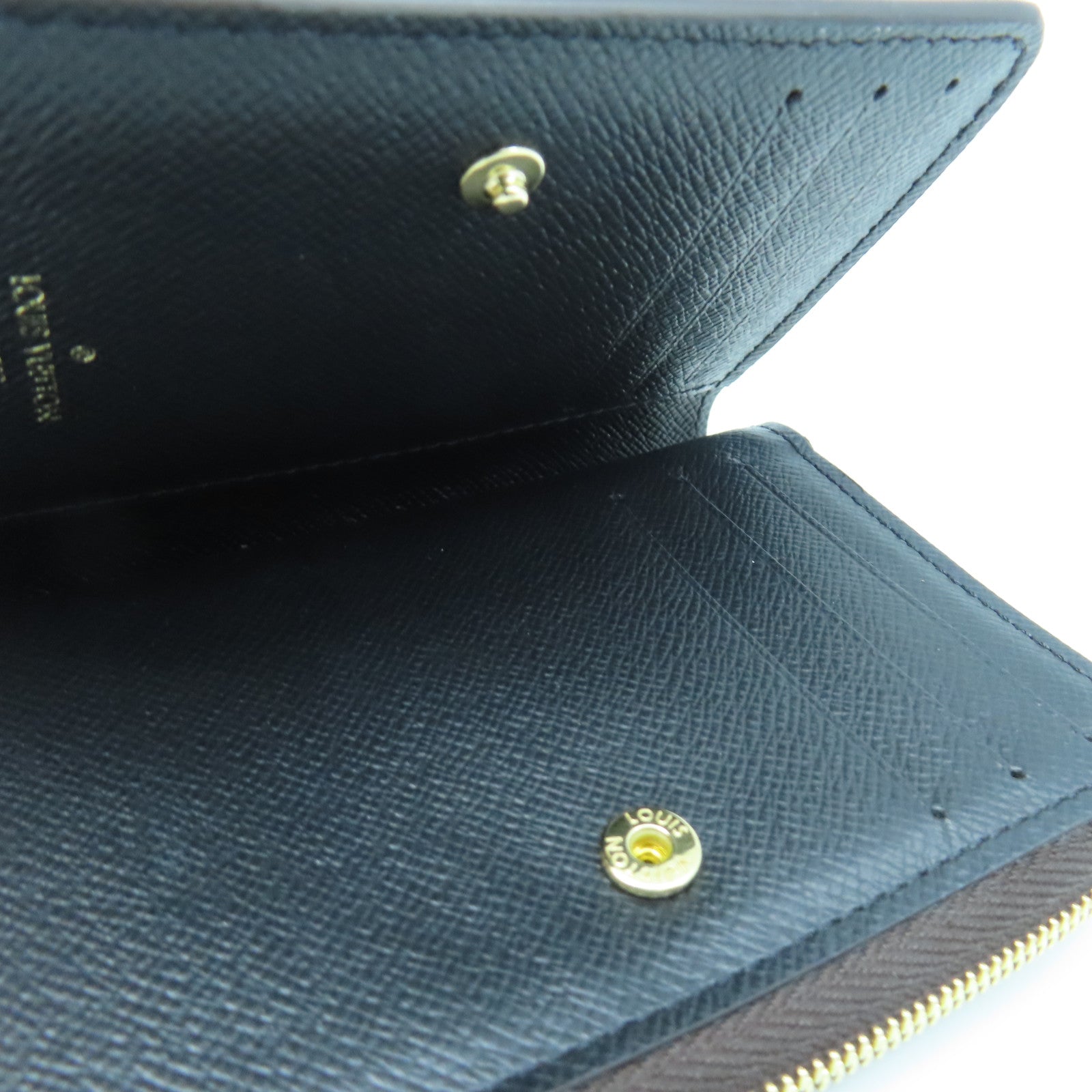 LOUIS VUITTON Monogram Lou Wallet gold buckle wallet brown