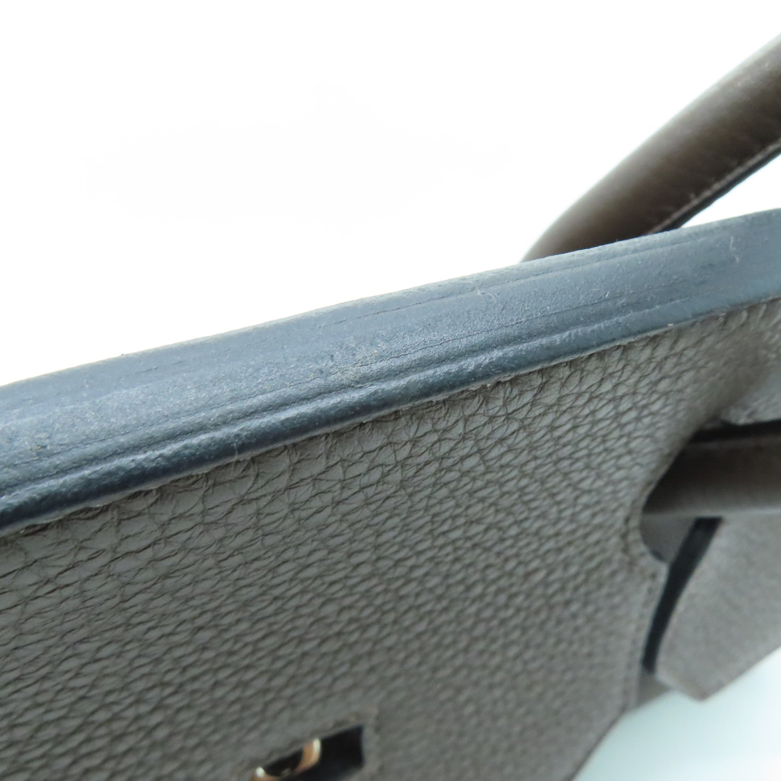 HERMES Togo皮革Birkin 40銀扣手挽袋Chocolate/啡色