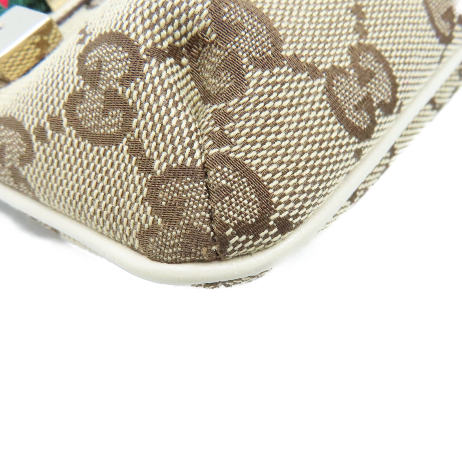 GUCCI 【激減優惠】GG帆布Pouch手拿包啡色/米白色